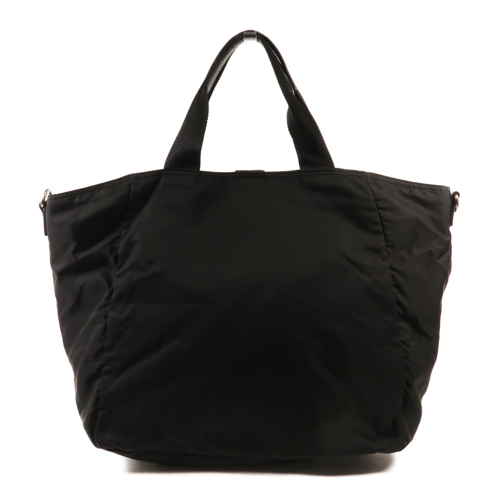 PRADA 尼龍2 Way Shoulder銀扣手挽肩背兩用袋