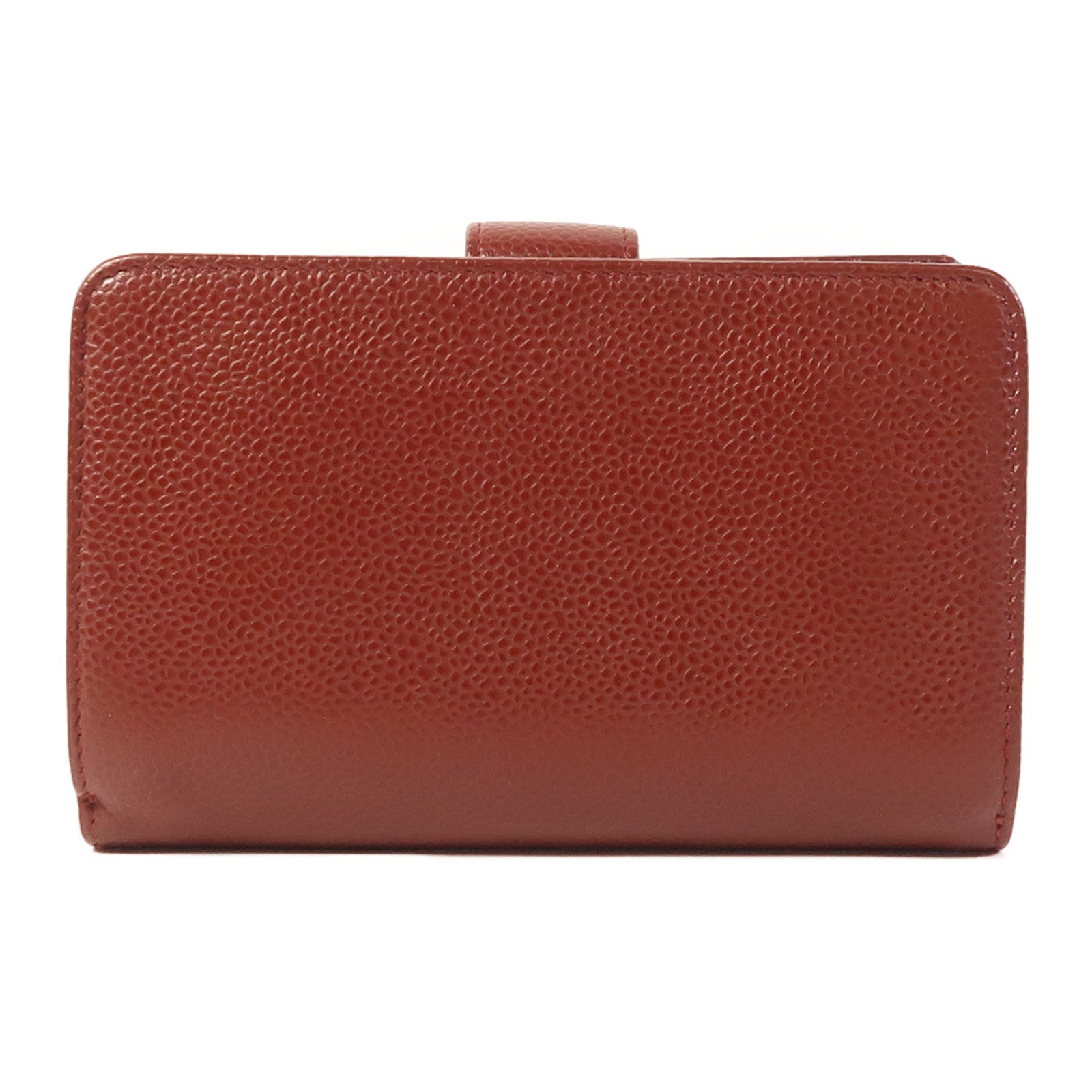 CHANEL 牛皮皮革Wallet銀扣錢包