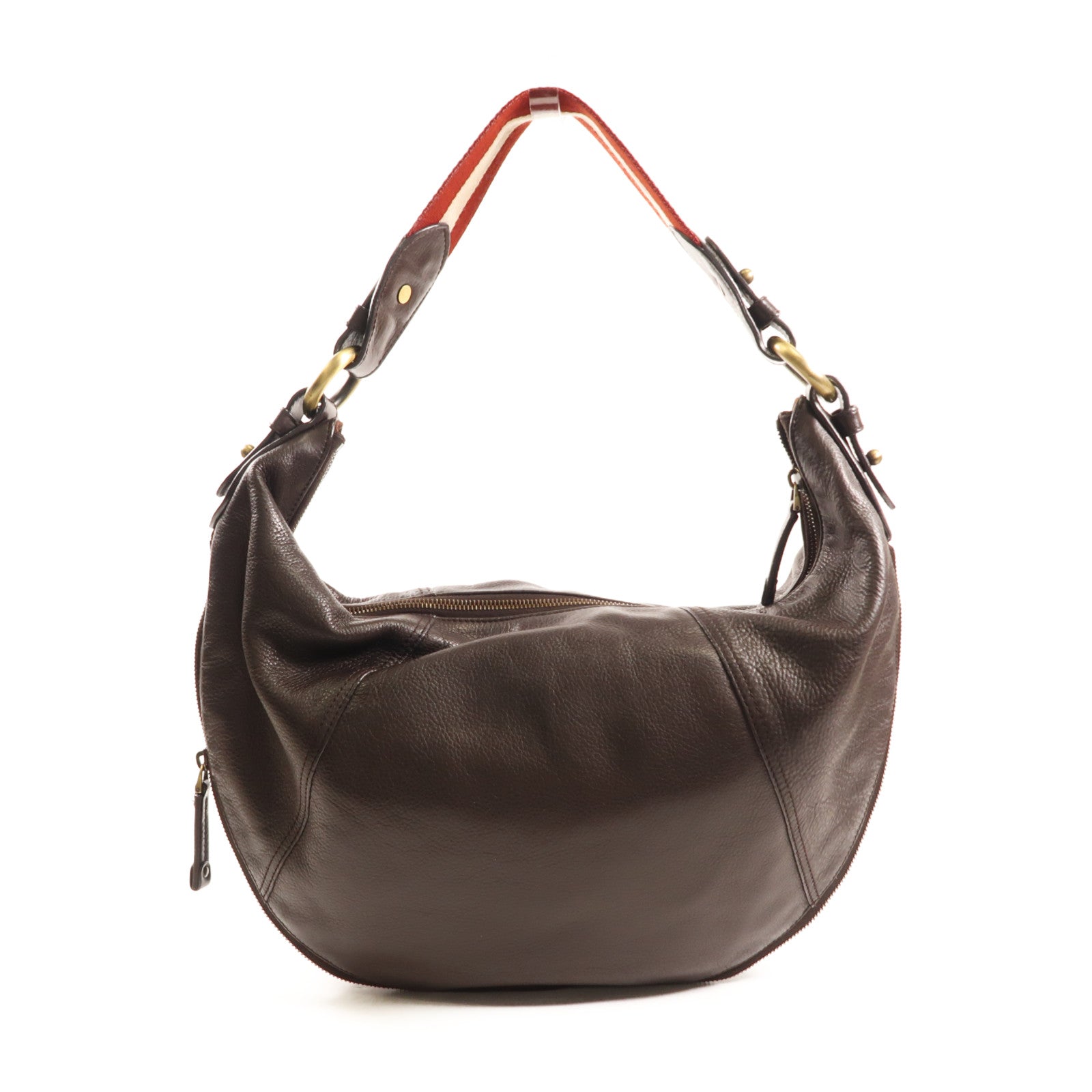 BALLY 牛皮皮革金扣肩背袋