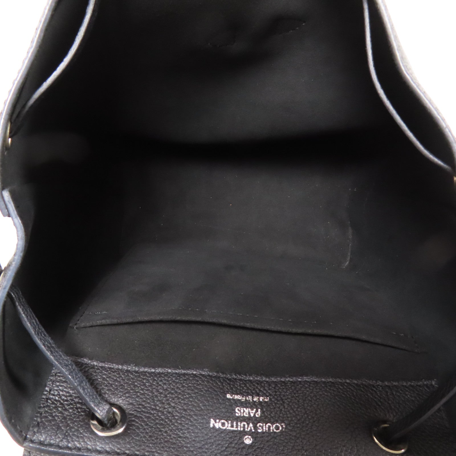 LOUIS VUITTON LV SHW Lock Me Backpack M41815 Calfskin Leather Black Noir