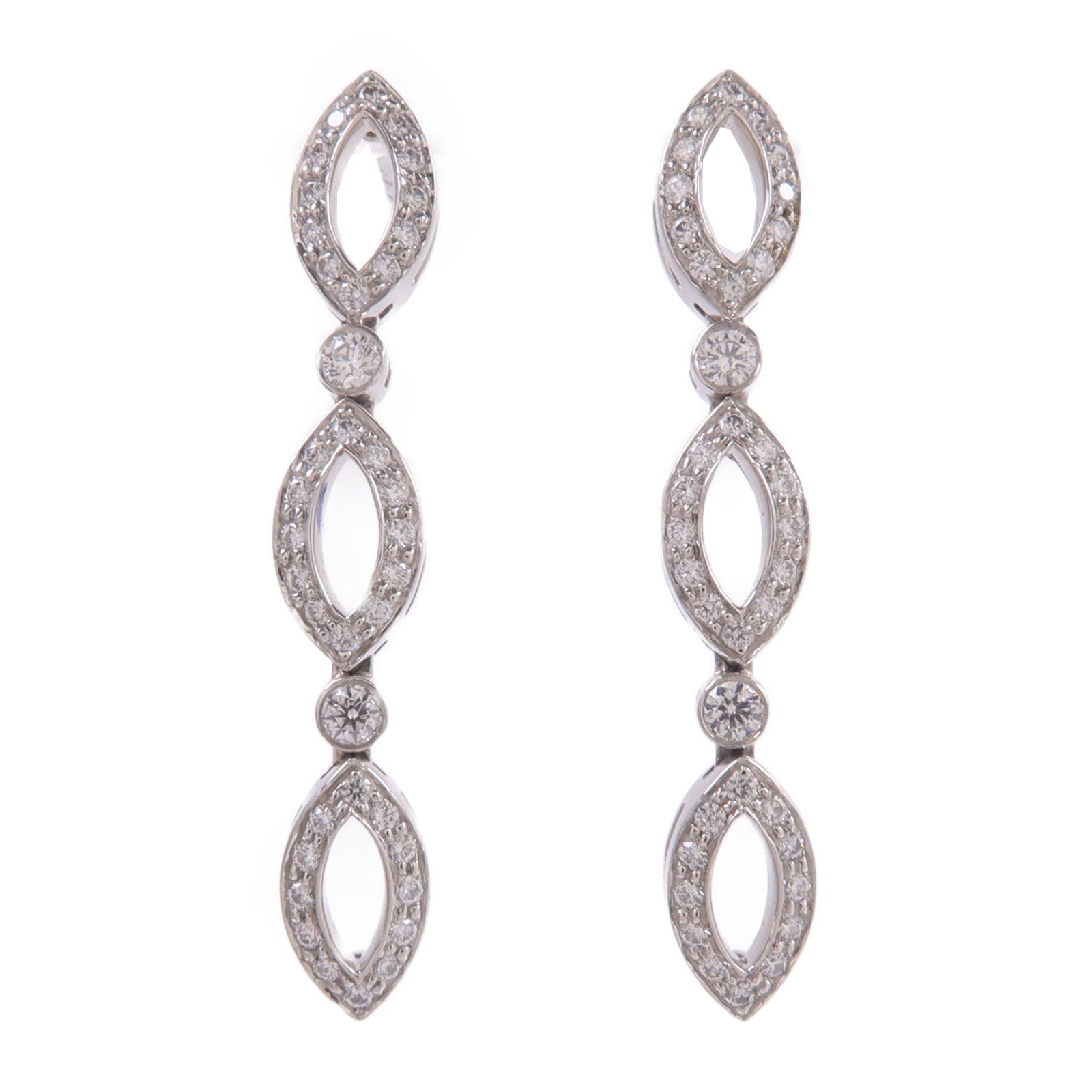 TIFFANY&CO PT950鉑金Diamond Earrings鑽石耳環