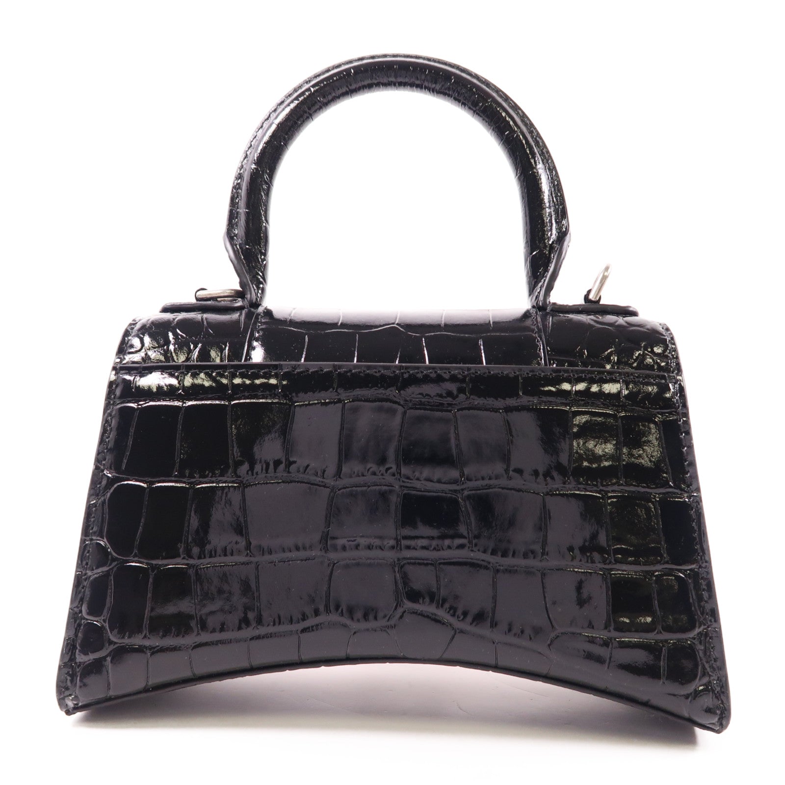 BALENCIAGA SHW Hourglass Top Handle Xs 2 Way Bag 592833 1LR6Y/1000 Calfskin