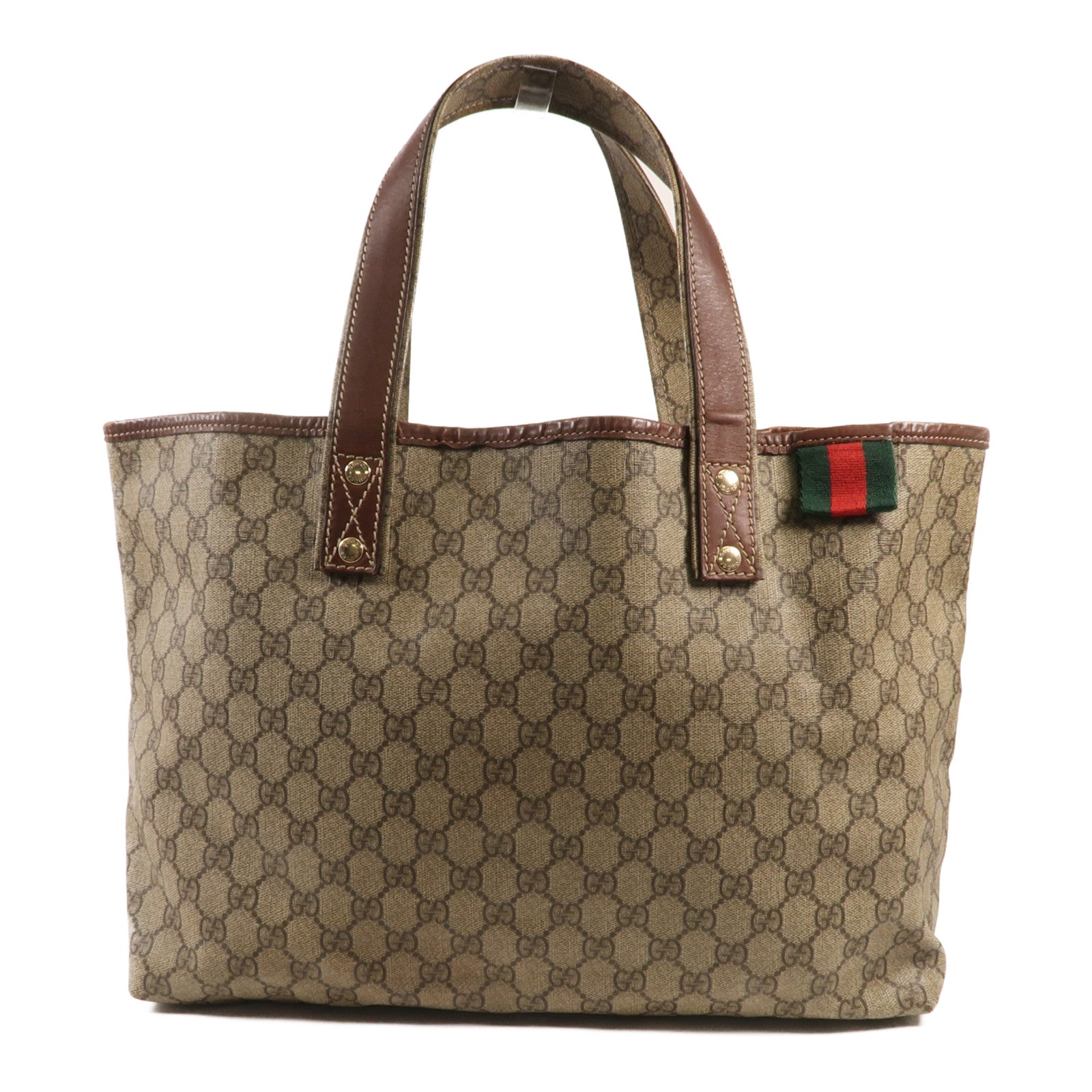 GUCCI 塗層帆布Tote Bag金扣手挽袋