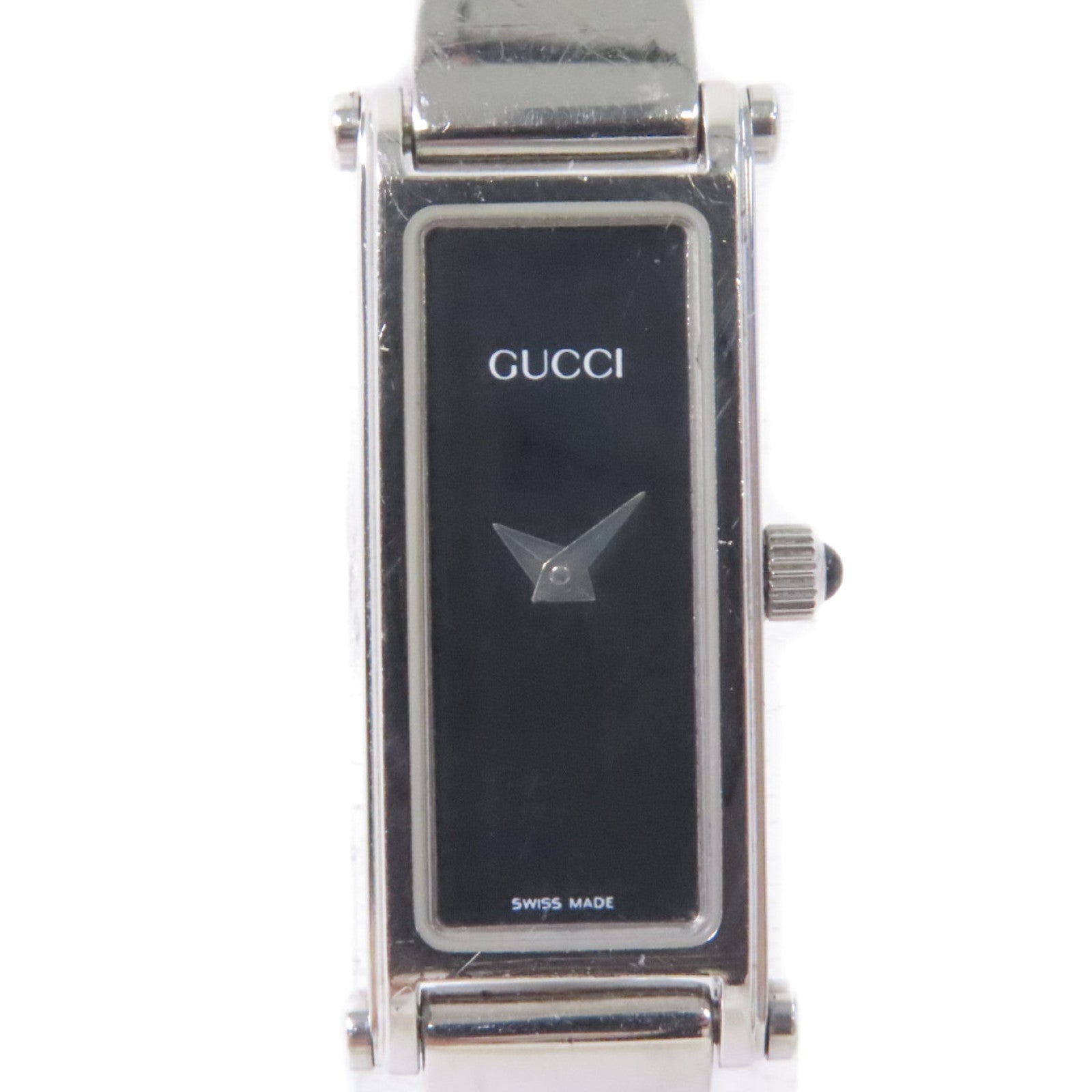 GUCCI Bangle Black Dial Watch不鏽鋼石英機芯手錶黑色– Brand