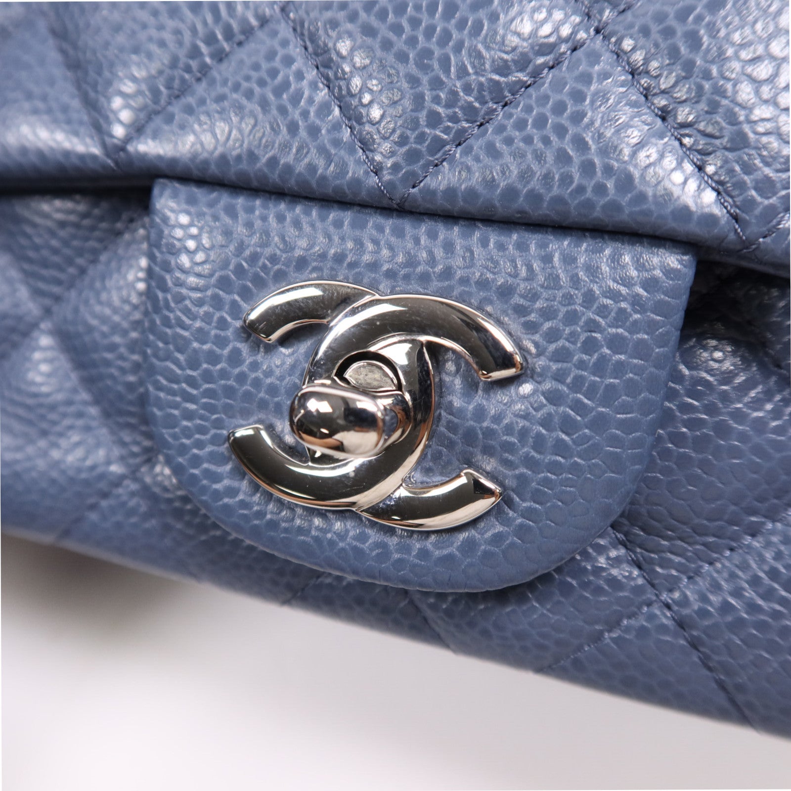 CHANEL 羊皮皮革Mini Classic 17銀扣鏈帶肩背袋