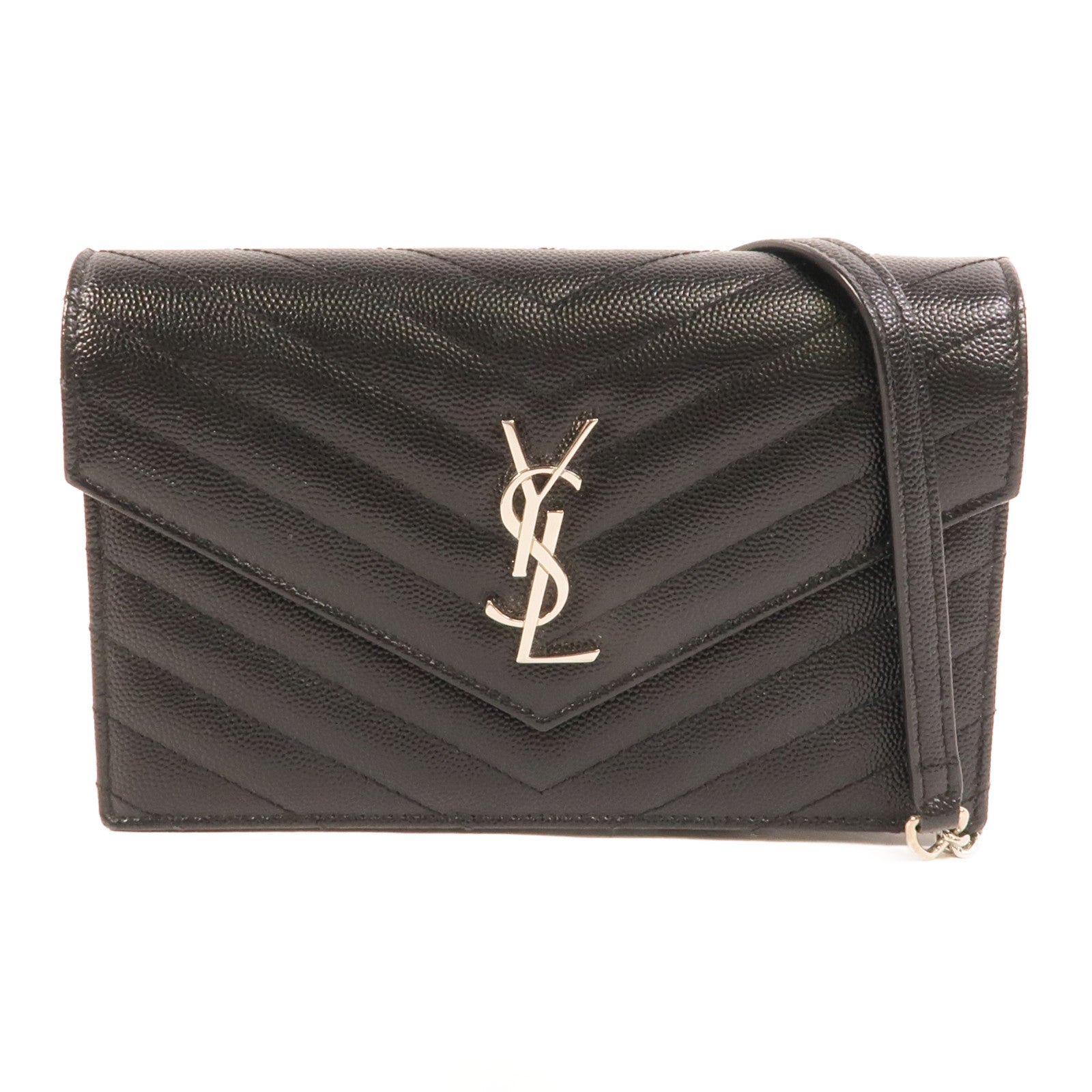 SAINT LAURENT 牛皮皮革Cassandre肩背袋
