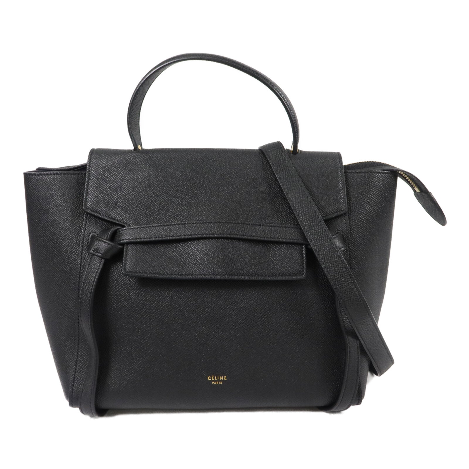 CELINE 牛皮皮革Micro Belt Bag手挽肩背兩用袋