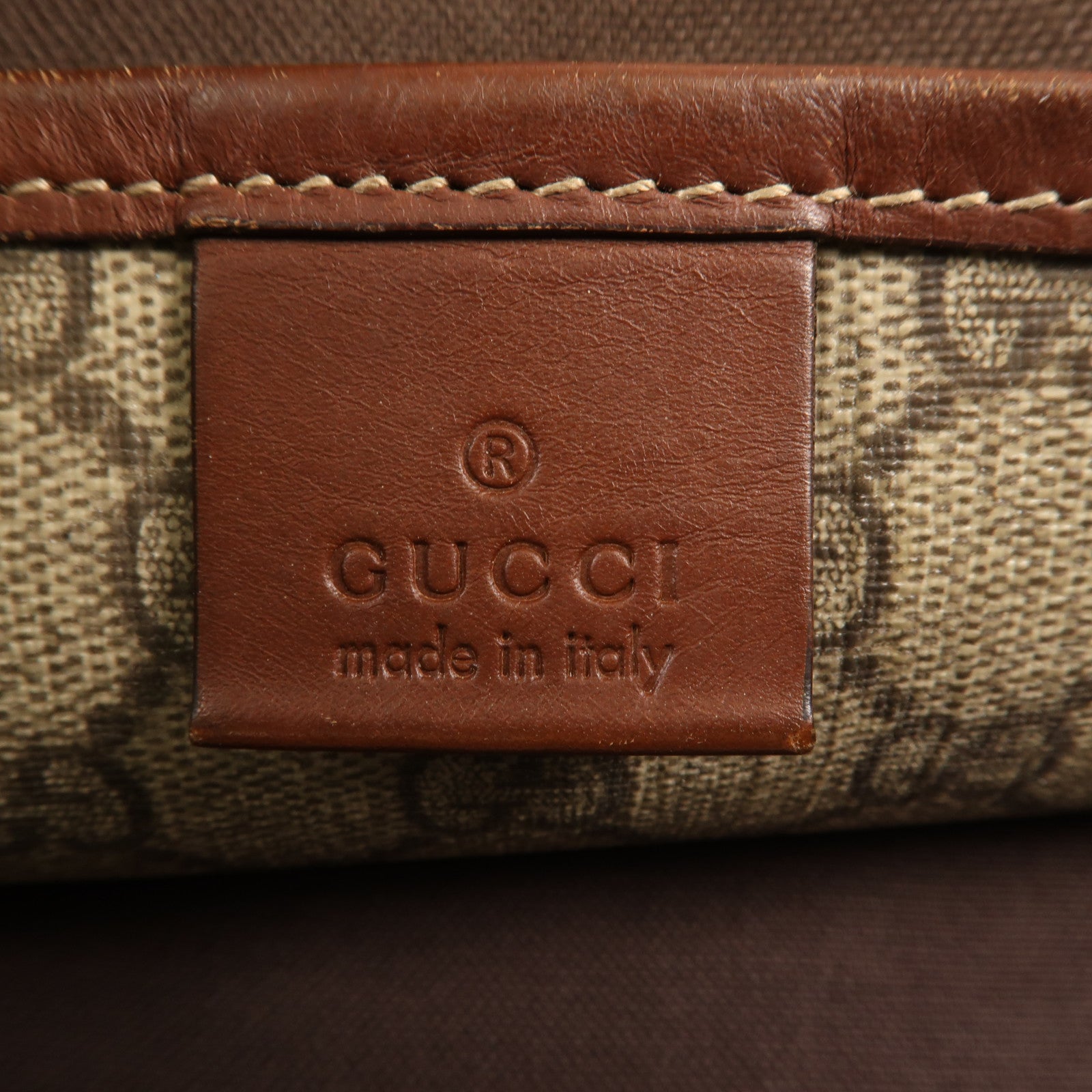 GUCCI 塗層帆布Tote Bag金扣手挽袋