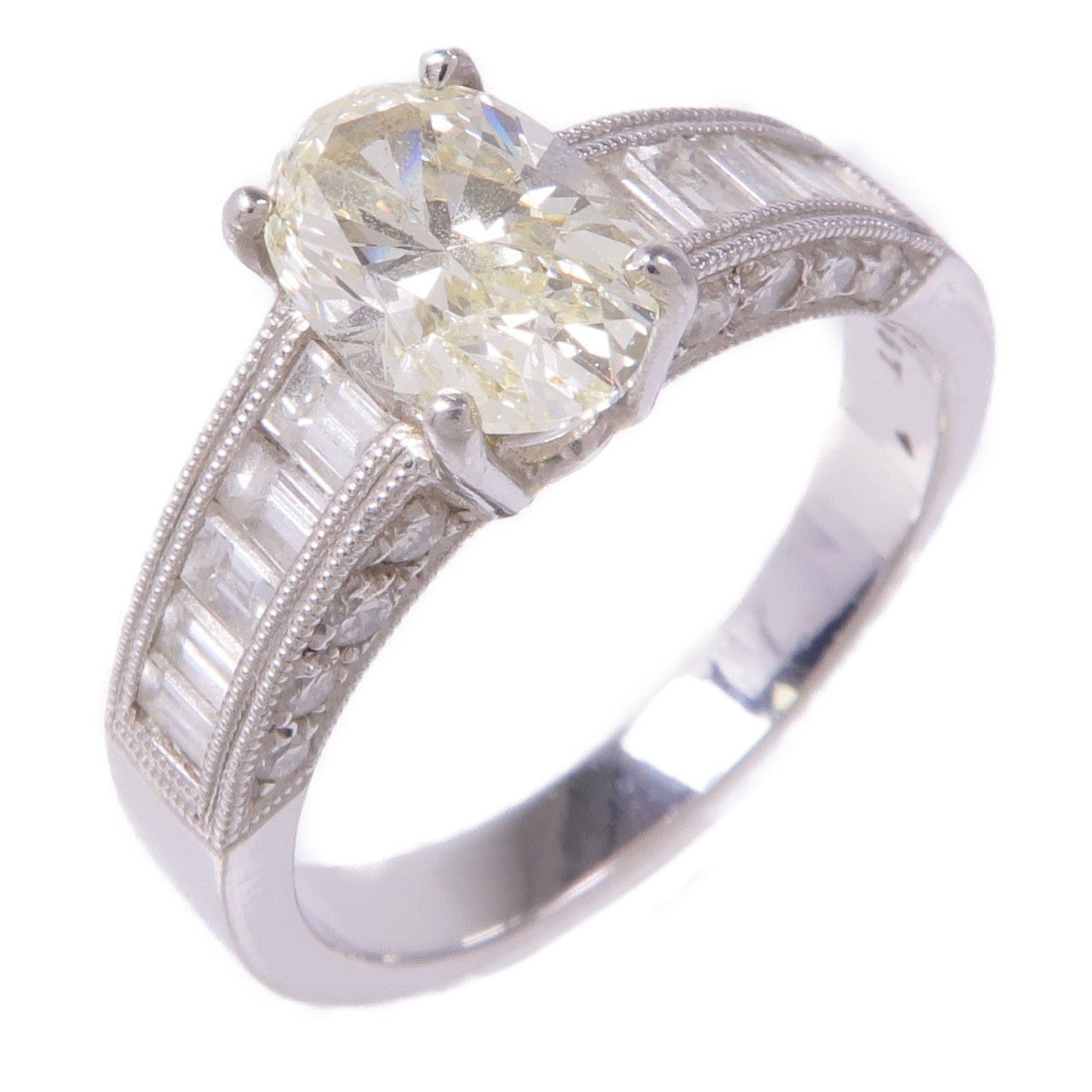 JEWELRY PT900鉑金Diamond Ring鑽石戒指US#6.5