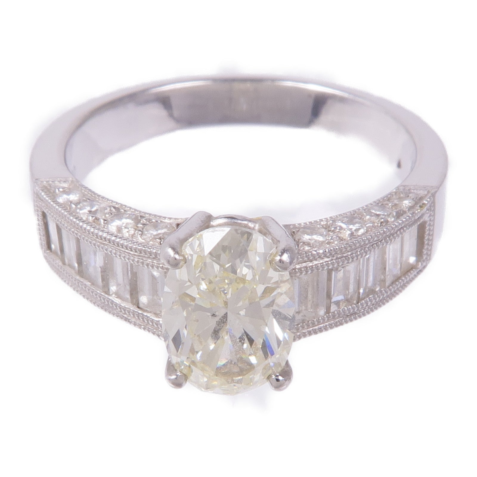 JEWELRY 【激減優惠】PT900鉑金Diamond Ring鑽石戒指US#6.5