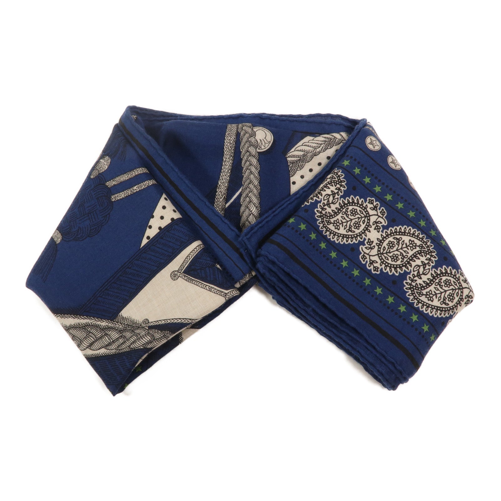 HERMES 羊絨/絲質Scarf 140x140絲巾