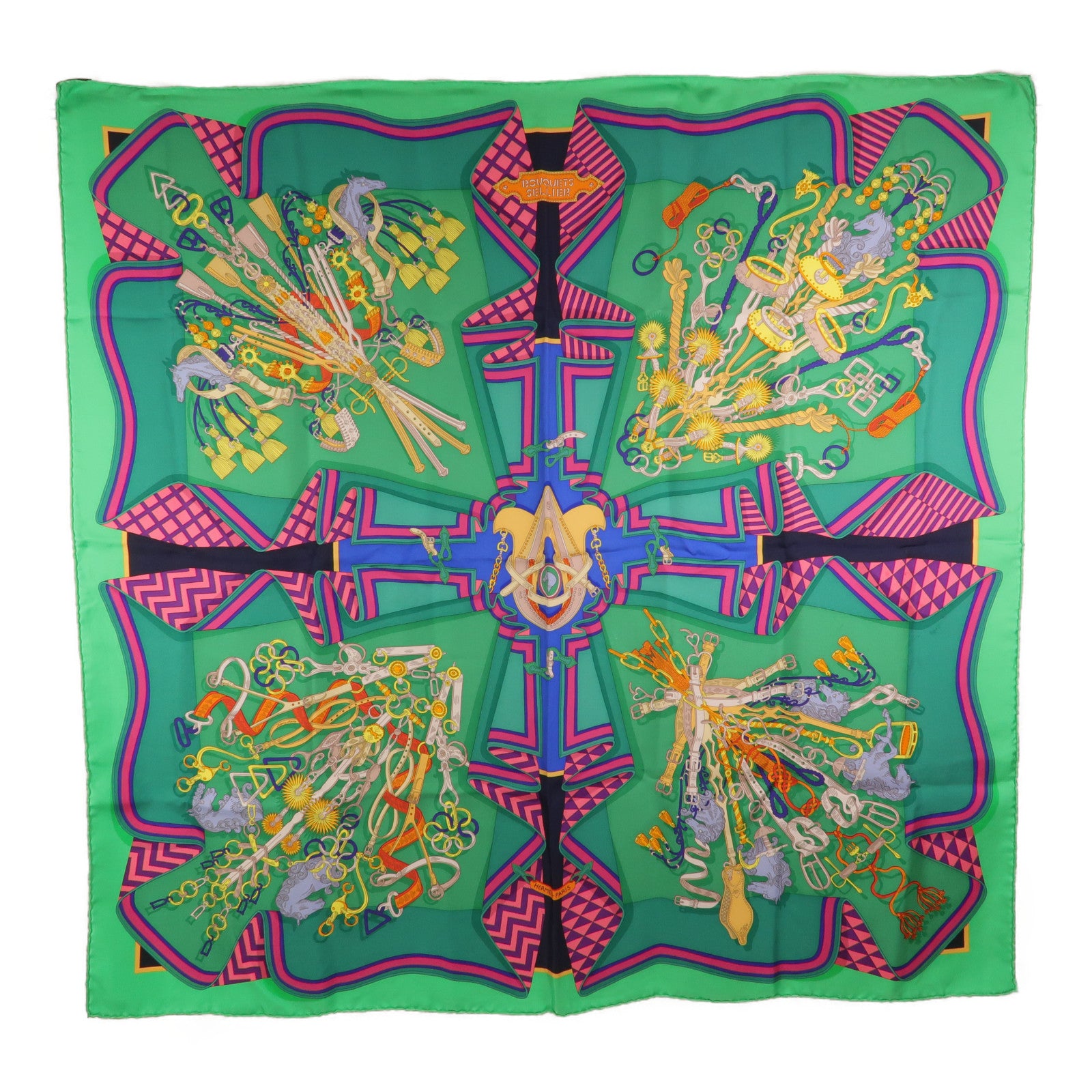 HERMES 絲質Scarf 90 x 90絲巾