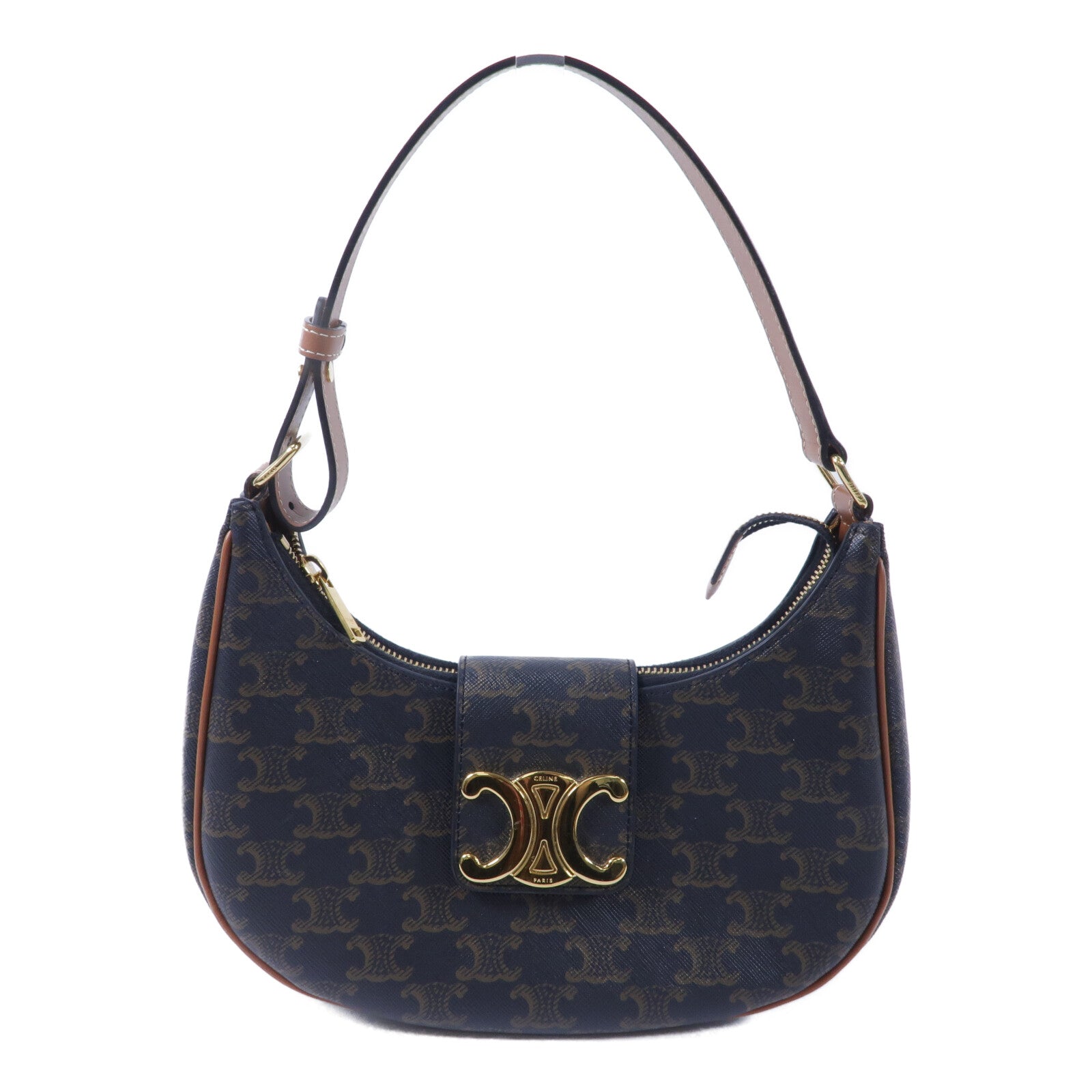 CELINE 塗層帆布Triomphe Ava肩背袋
