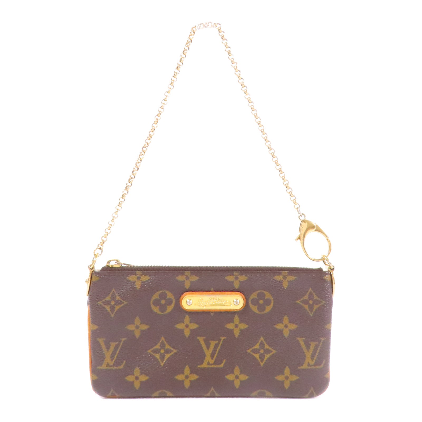 LOUIS VUITTON Monogram Pochette Milla金扣手挽袋