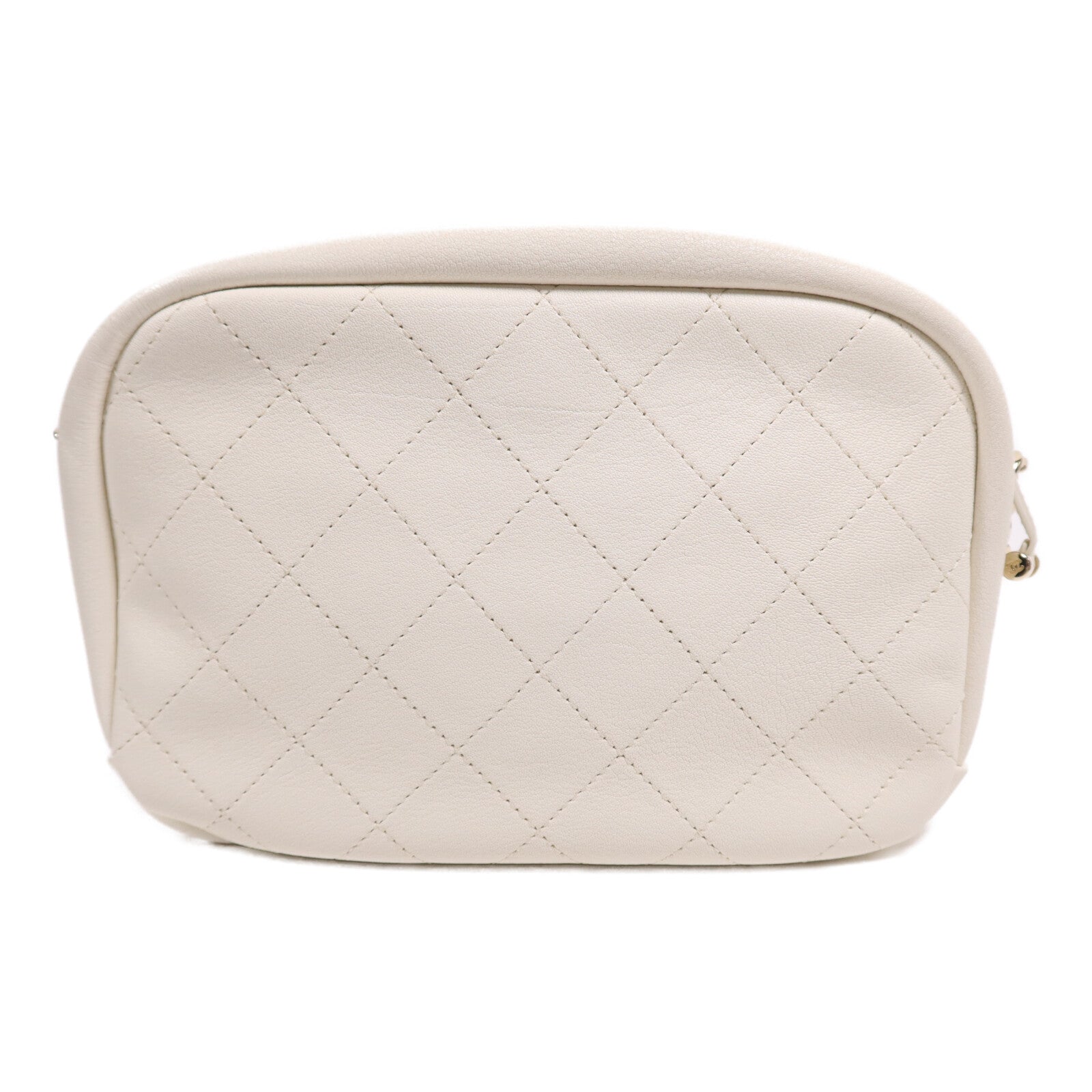 CHANEL 牛皮皮革Camera Shoulder Bag金扣鏈帶肩背袋