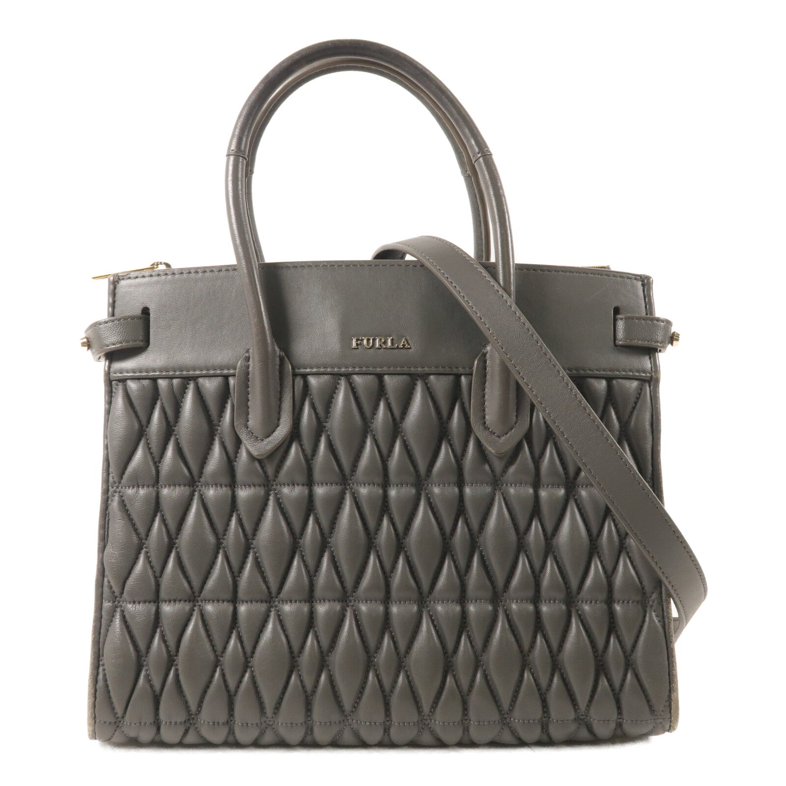 Furla 羊皮皮革2 Way Shoulder手挽肩背兩用袋
