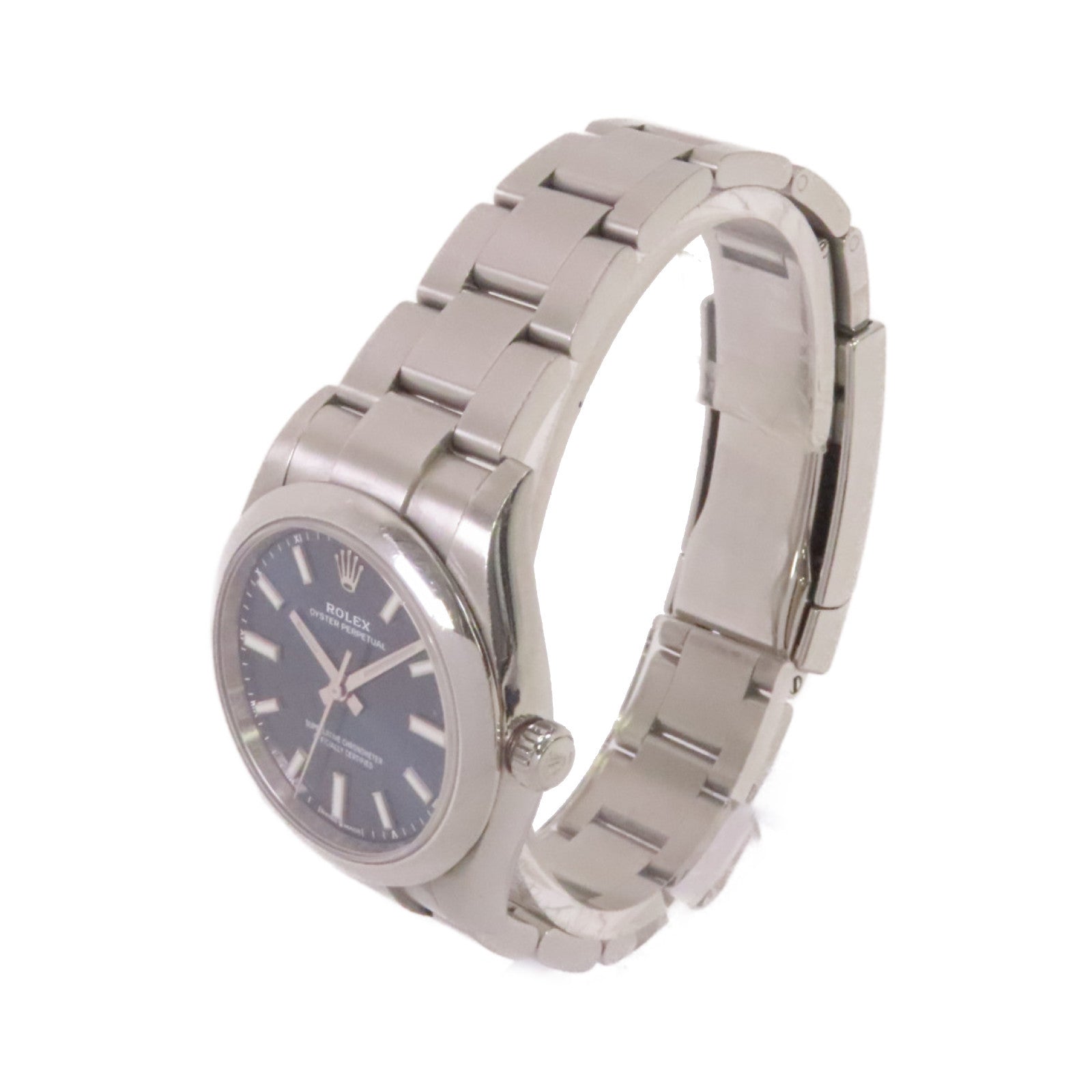 ROLEX Oyster Perpetual 34mm Watch不鏽鋼自動機芯手錶寶藍色
