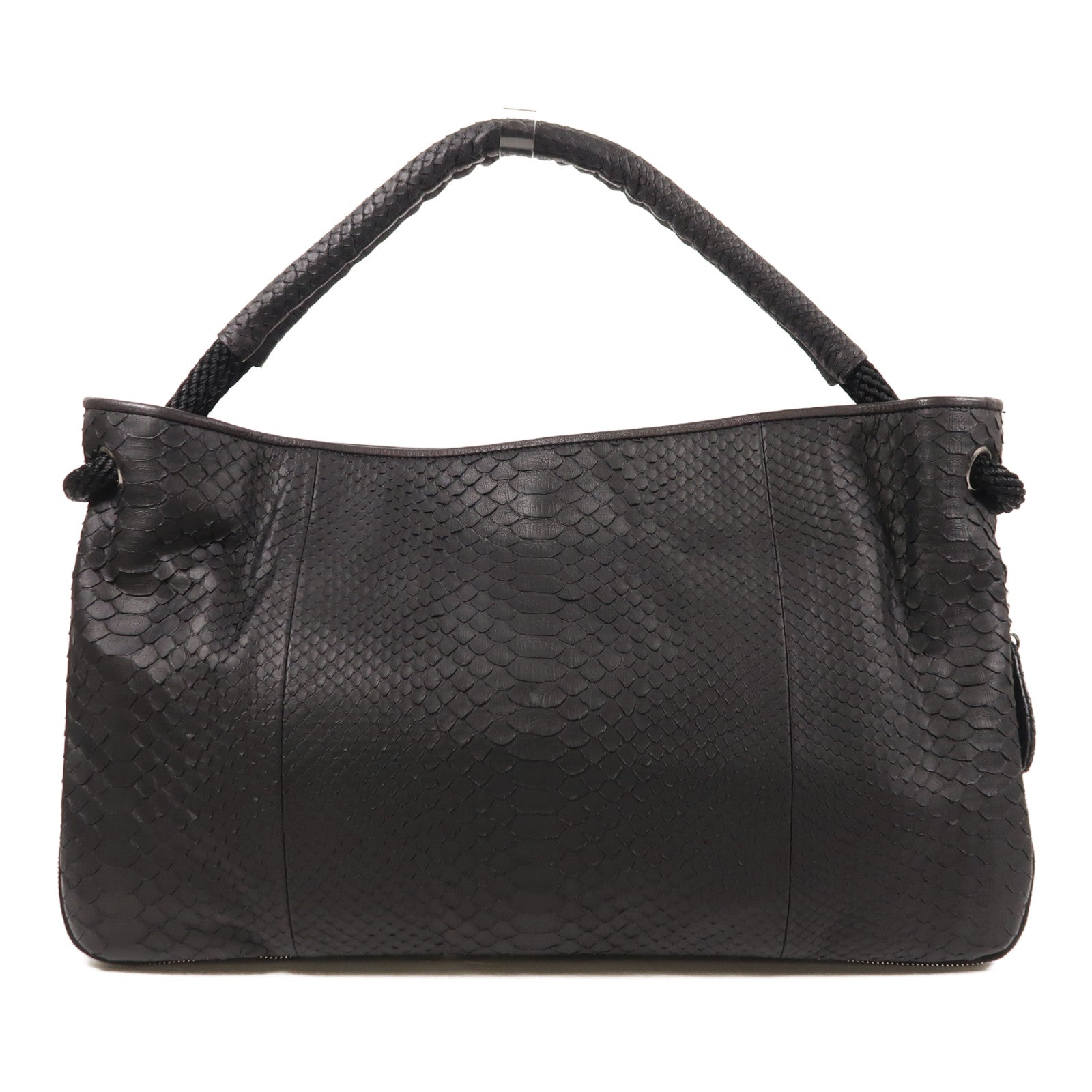 CHANEL 蛇皮皮革Shoulder Bag銀扣肩背袋