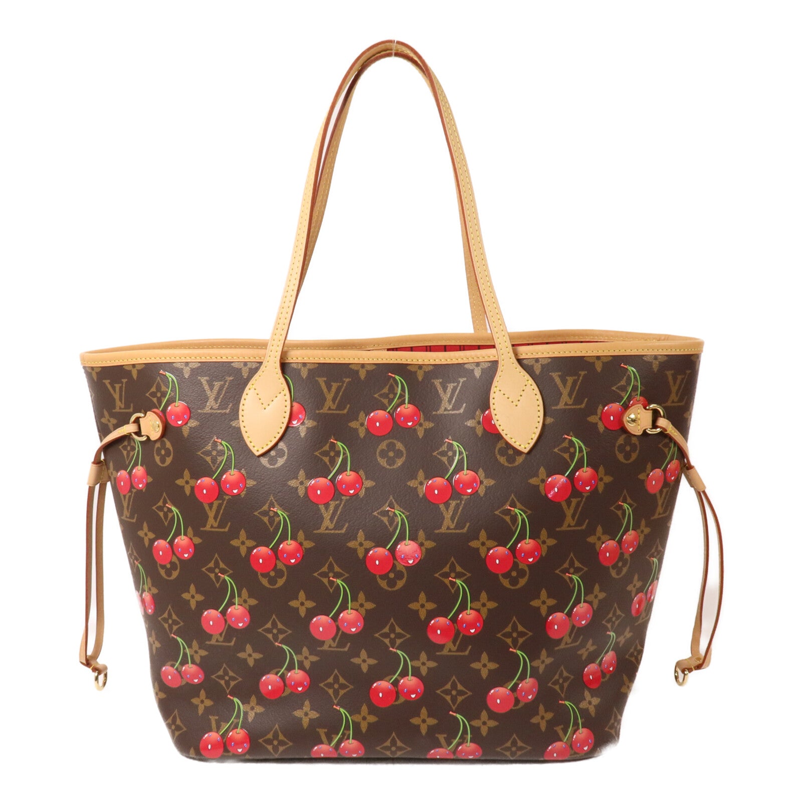 LOUIS VUITTON Monogram Cherry LV x TM Cherry Neverfull MM手挽袋