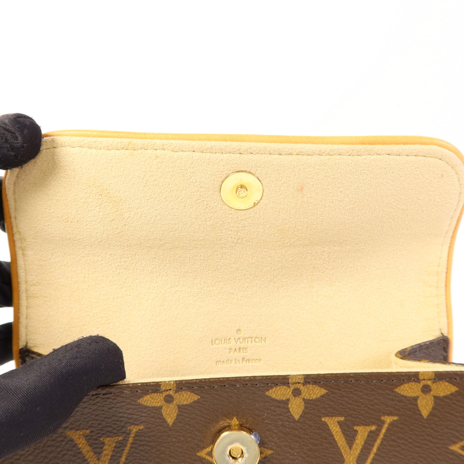 LOUIS VUITTON Monogram Pochette Twin PM金扣肩背袋