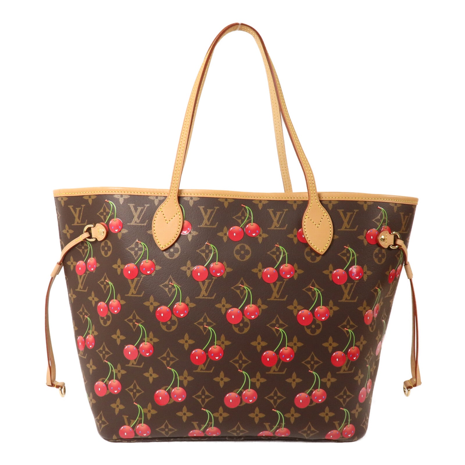 LOUIS VUITTON Monogram Cherry LV x TM Cherry Neverfull MM手挽袋