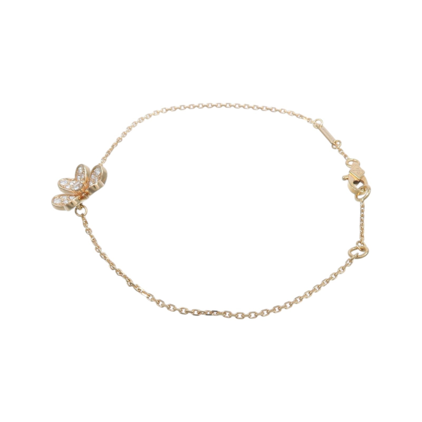 Van Cleef & Arpels 18K玫瑰金Frivole Diamond鑽石手鏈