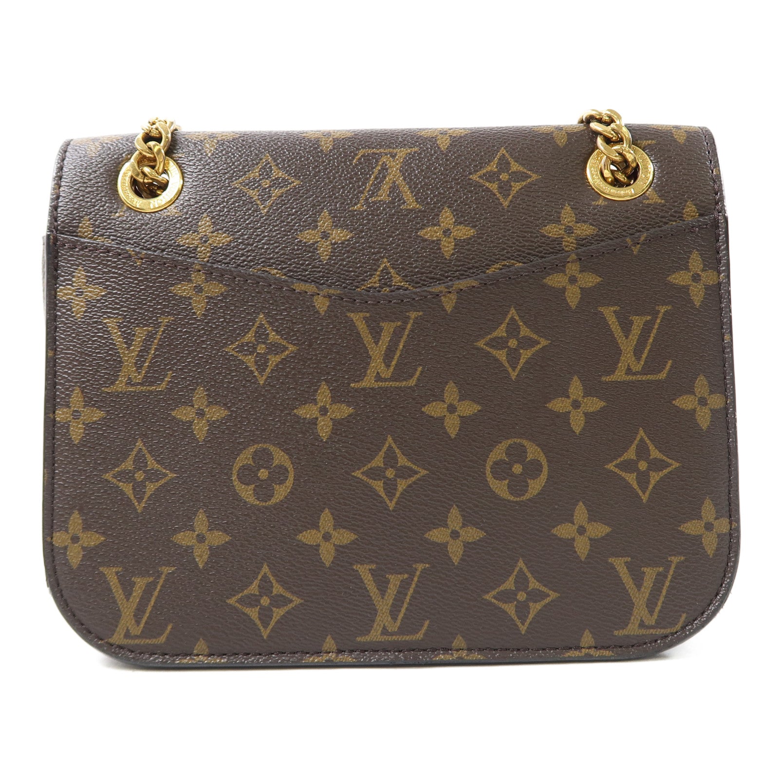 LOUIS VUITTON LV GHW Passy Shoulder Bag M45592 Monogram Brown