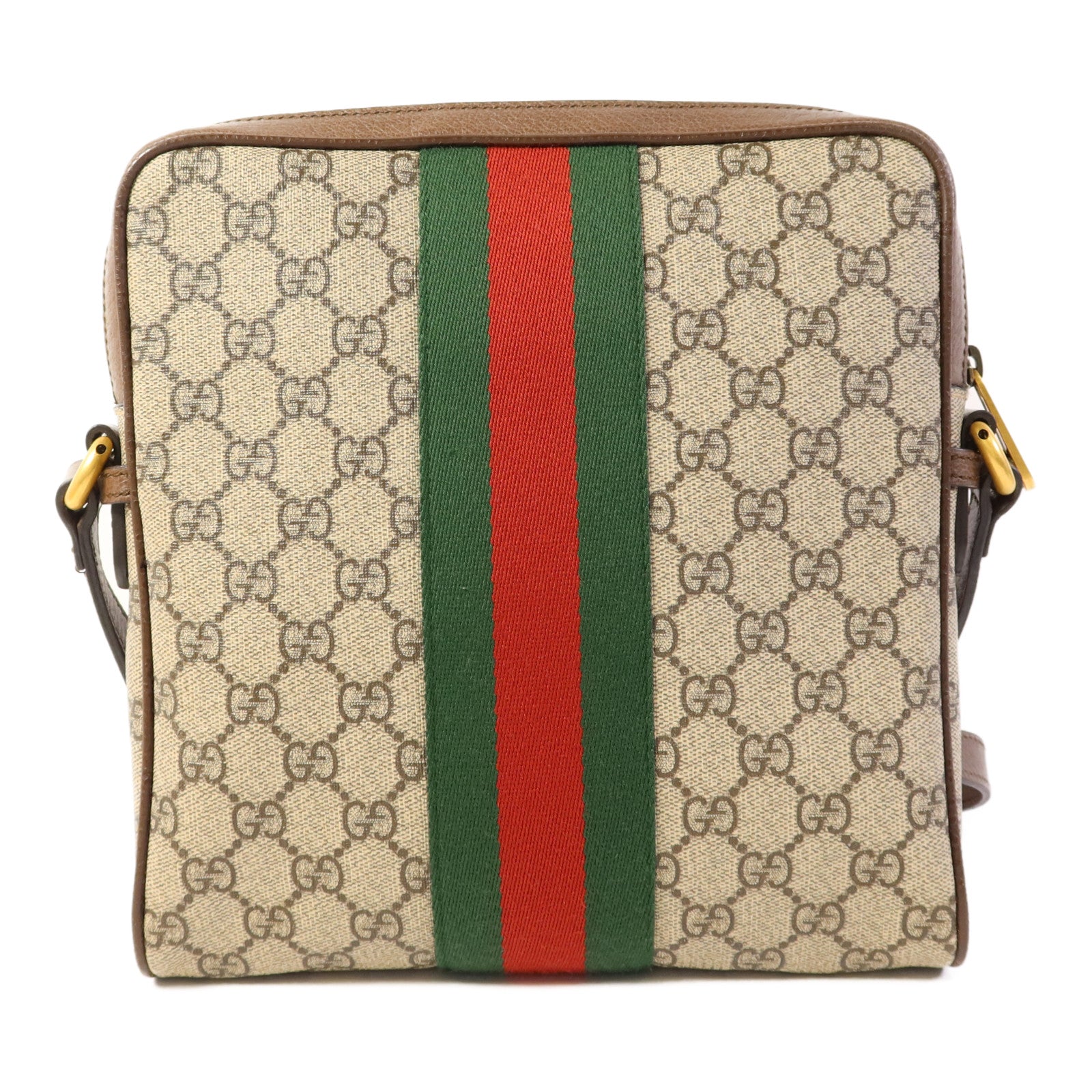 GUCCI 塗層帆布Ophidia GG Supreme Messenger Bag金扣肩背袋