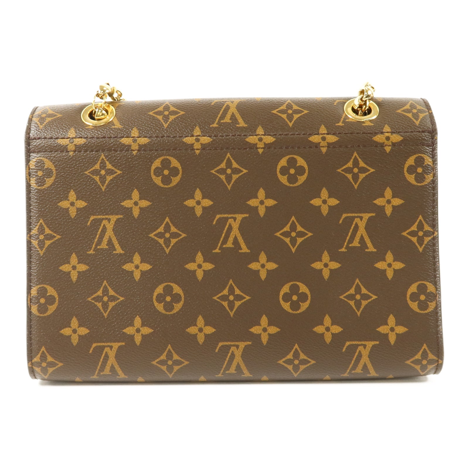 LOUIS VUITTON Monogram Victoire金扣鏈帶肩背袋