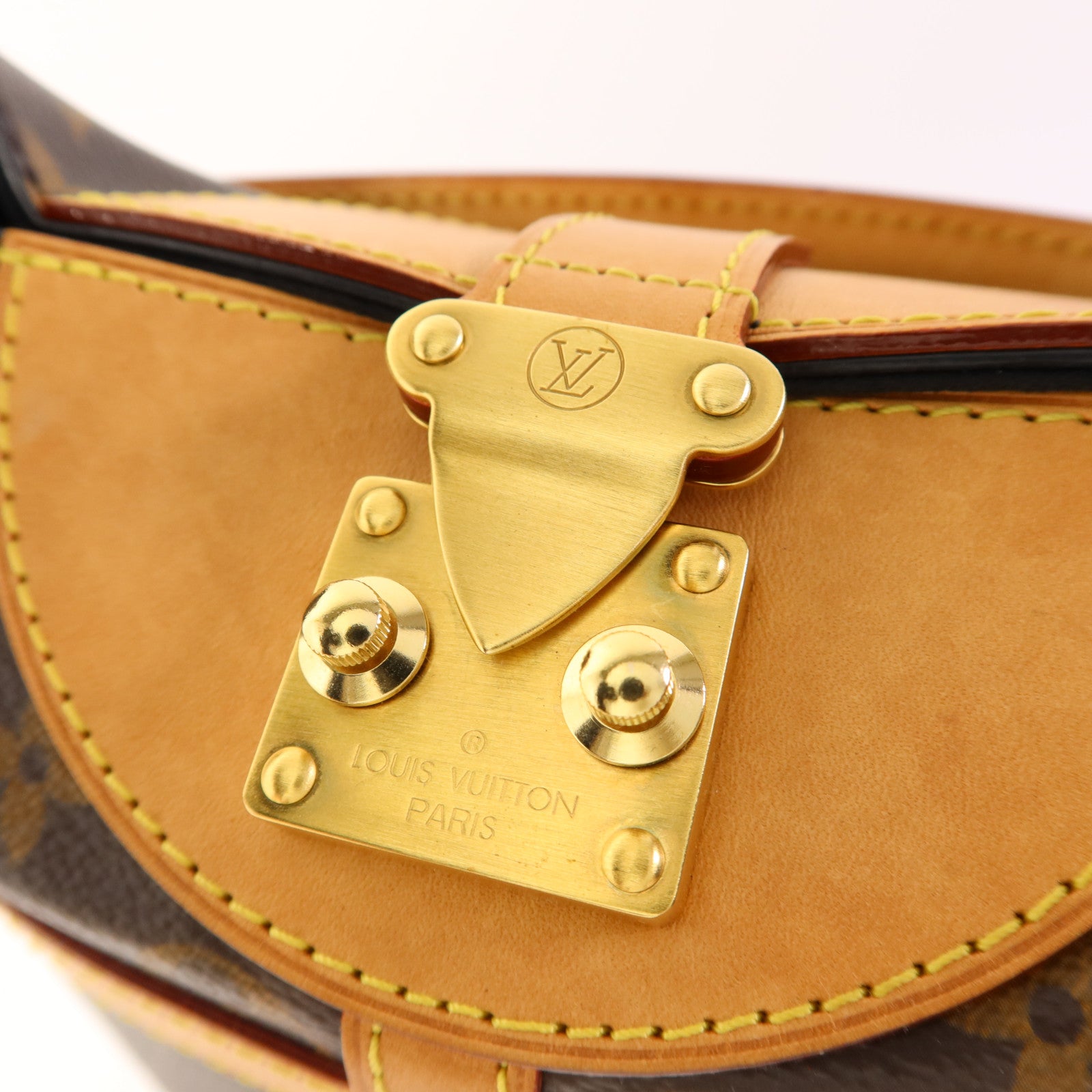 LOUIS VUITTON Monogram Duffle金扣手挽肩背兩用袋