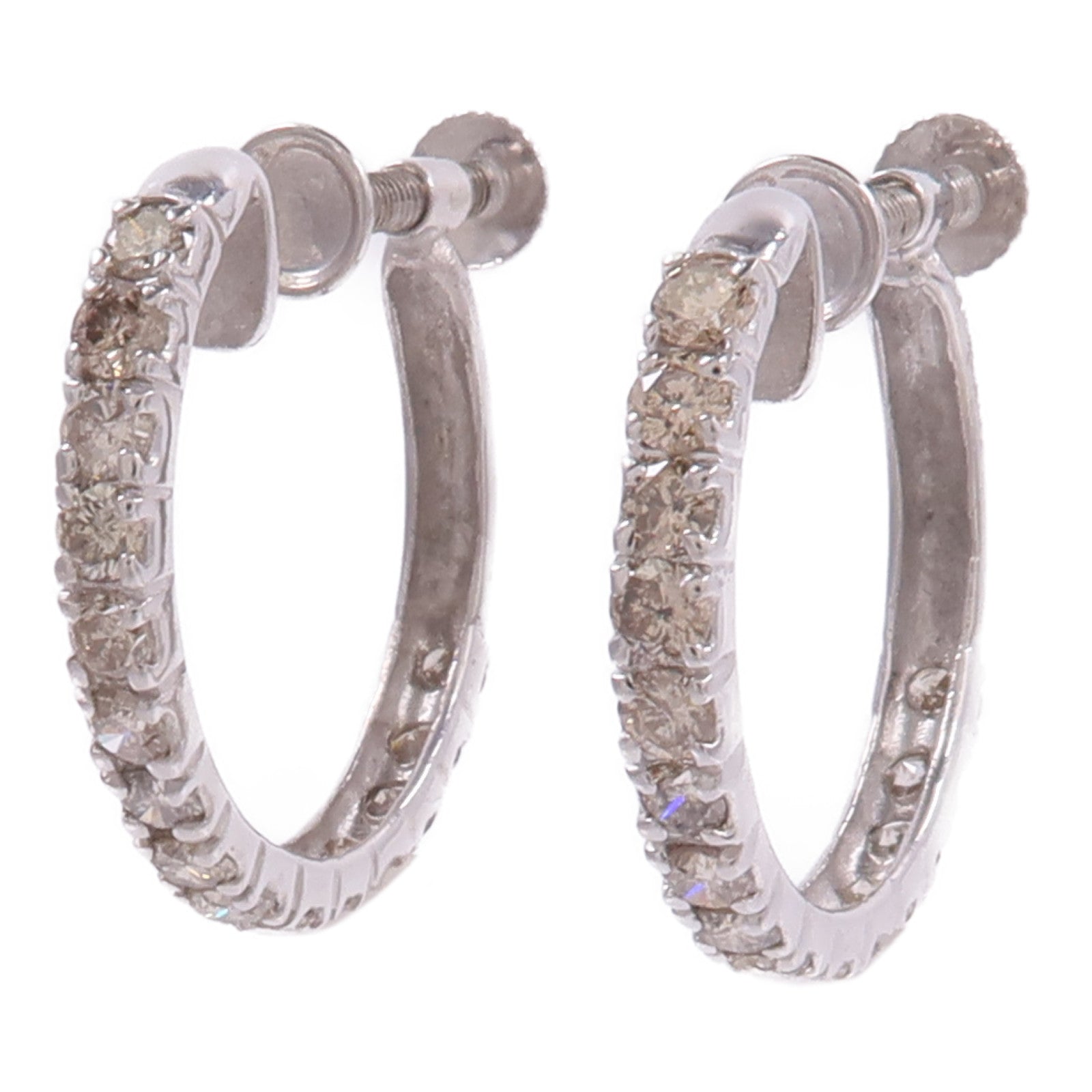 JEWELRY 18K白金Diamond Earrings鑽石耳環