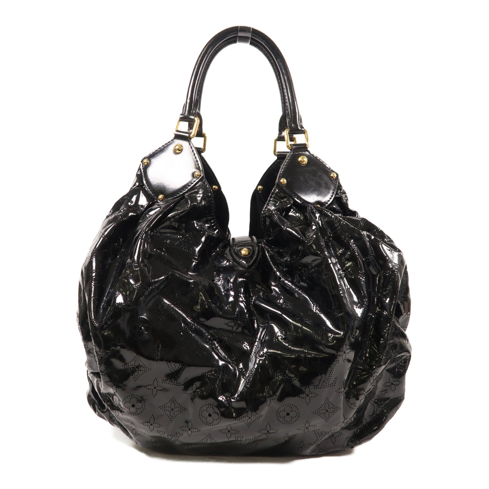 LOUIS VUITTON 漆皮皮革Mahina Surya L金扣肩背袋