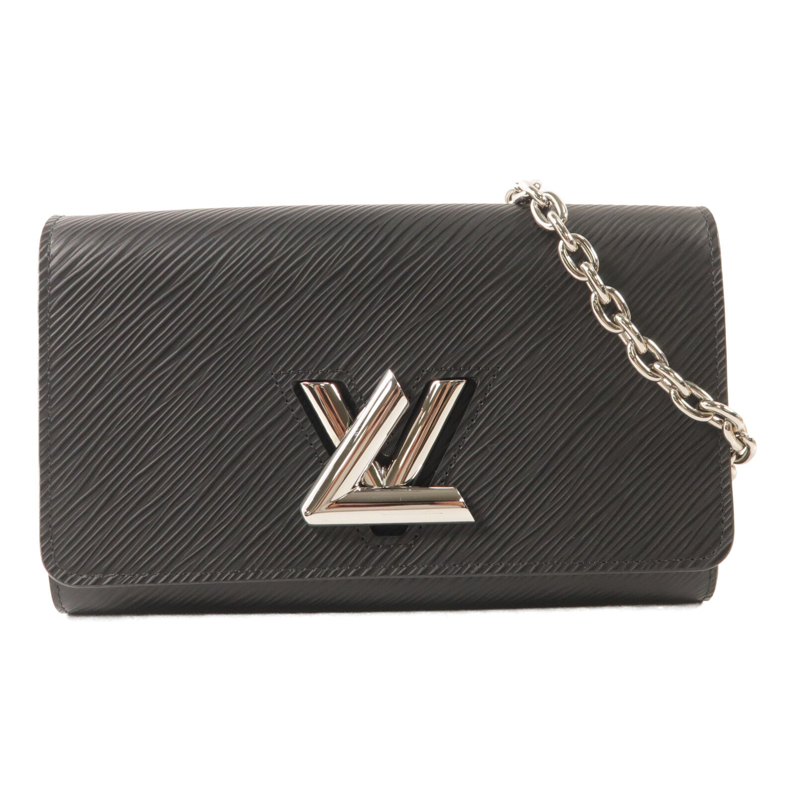 LOUIS VUITTON Epi Portefuille Twist Chain Wallet鏈帶肩背袋