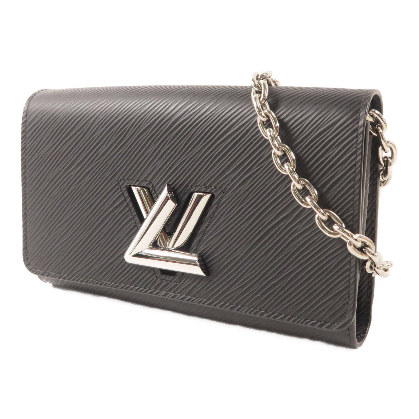 LOUIS VUITTON Epi Portefuille Twist Chain Wallet鏈帶肩背袋