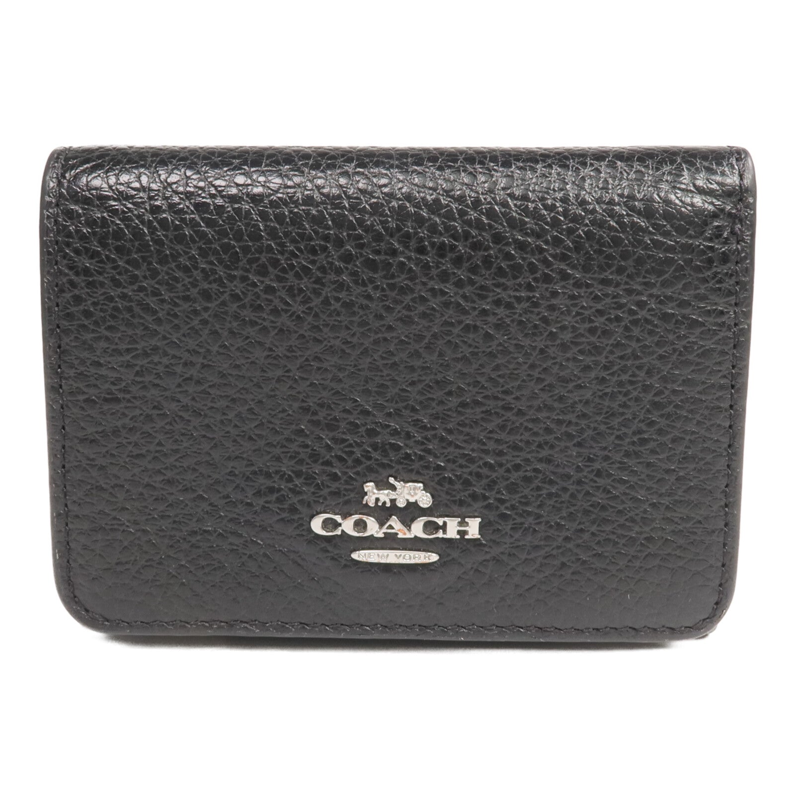COACH 牛皮皮革Wallet銀扣錢包