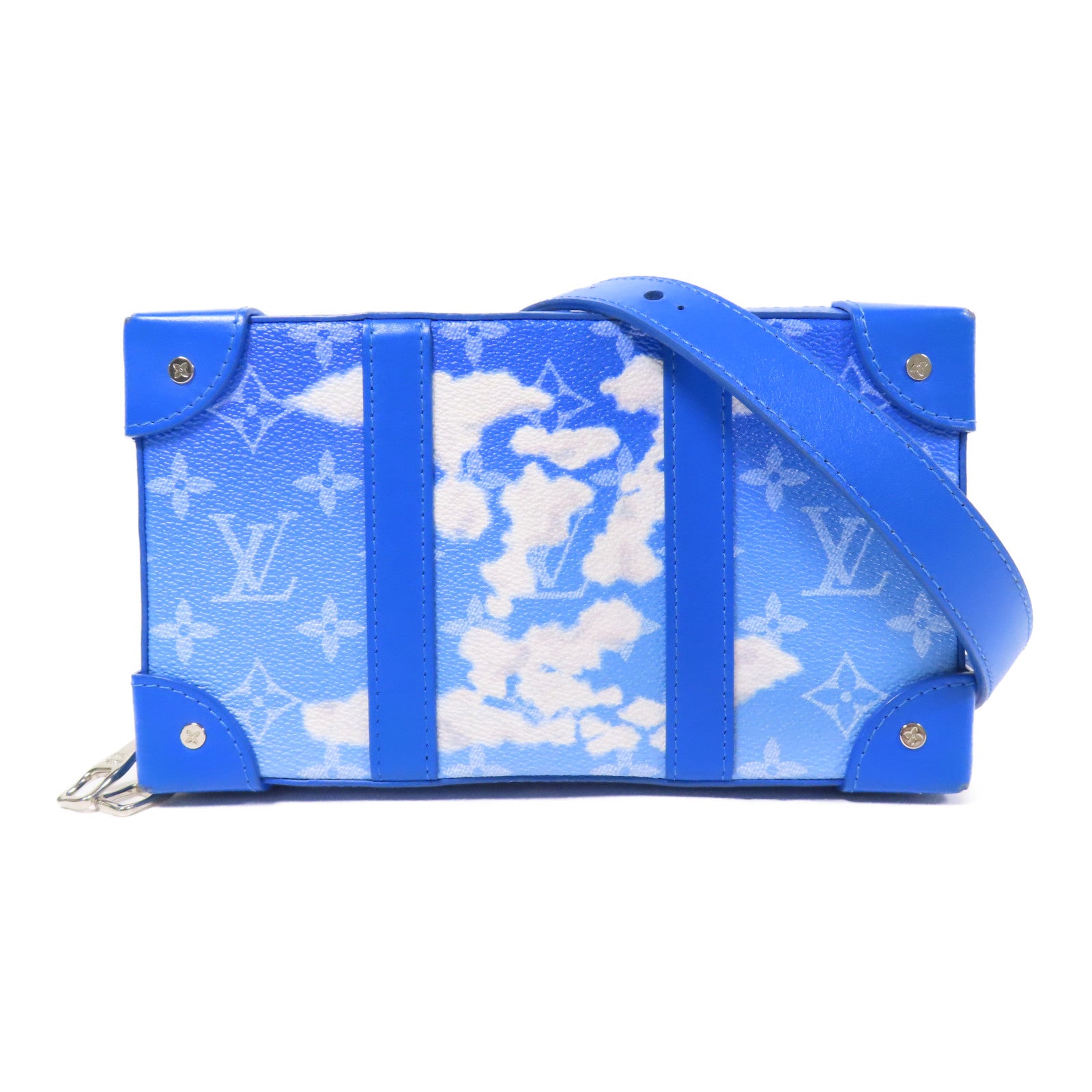 LOUIS VUITTON LV SHW Soft Trunk Wallet Shoulder Bag M45432 Monogram Clouds Blue