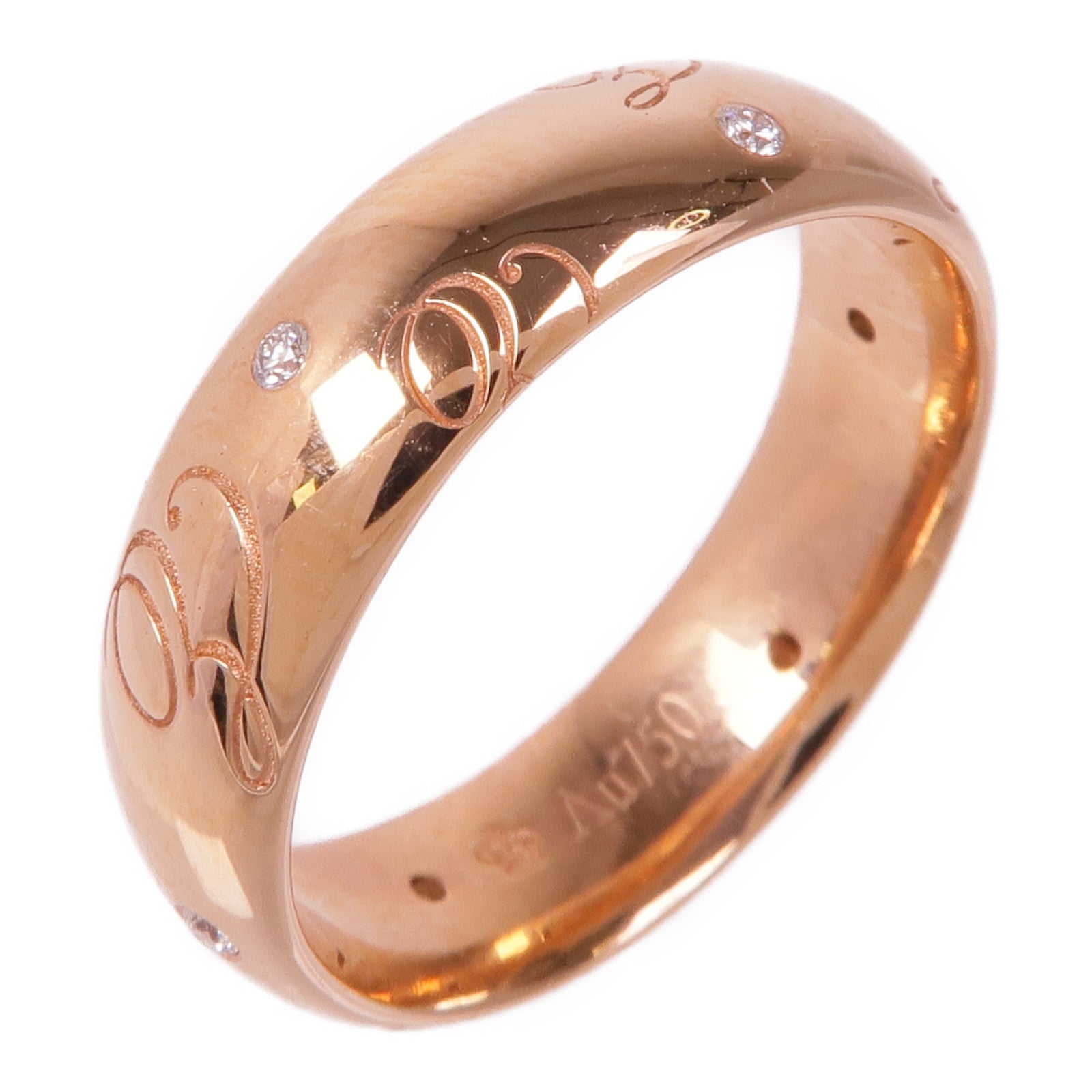 JEWELRY 18K玫瑰金Dimond Ring鑽石戒指US#7.25