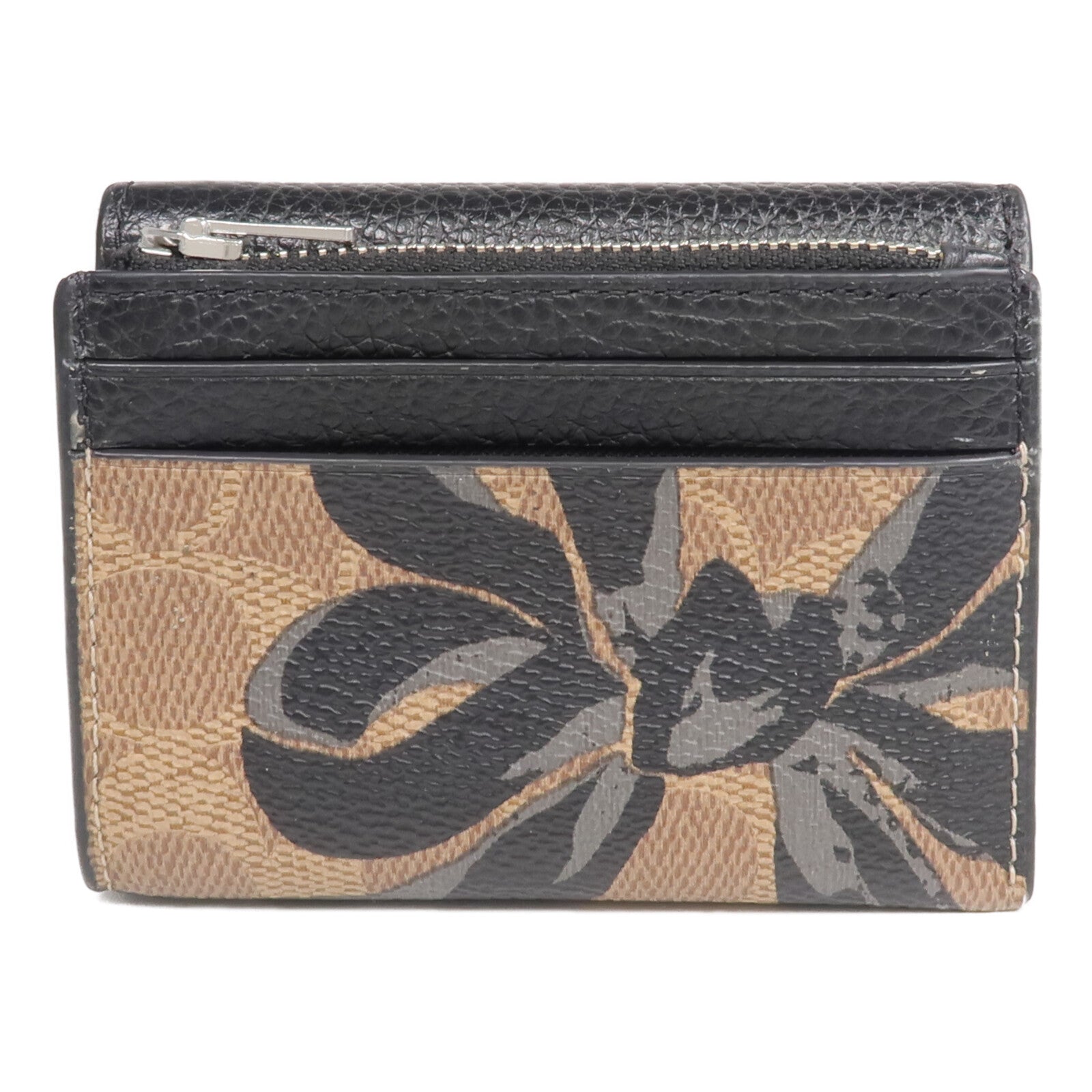 COACH 牛皮皮革Wallet銀扣錢包