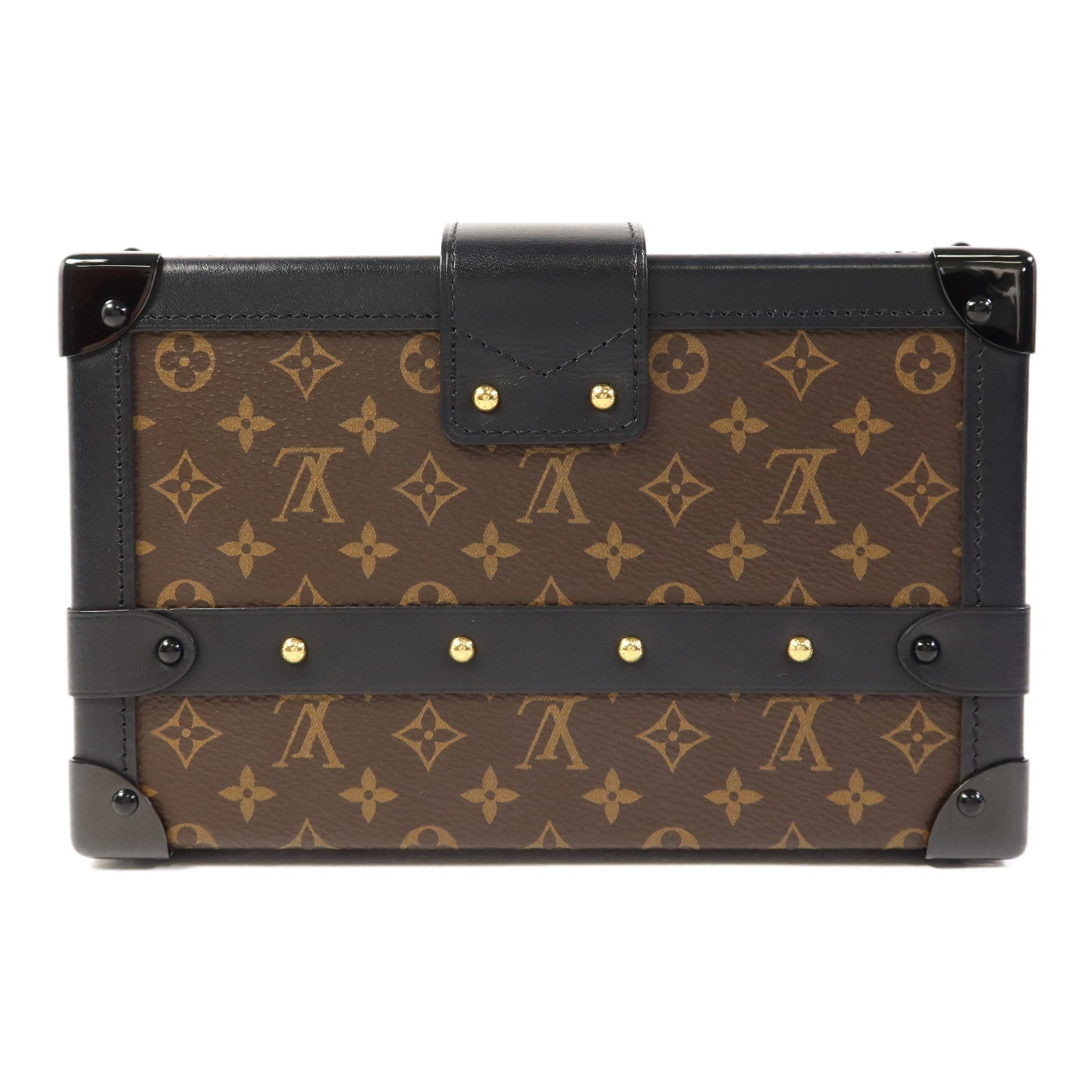 LOUIS VUITTON Monogram Petite Malle金扣肩背袋