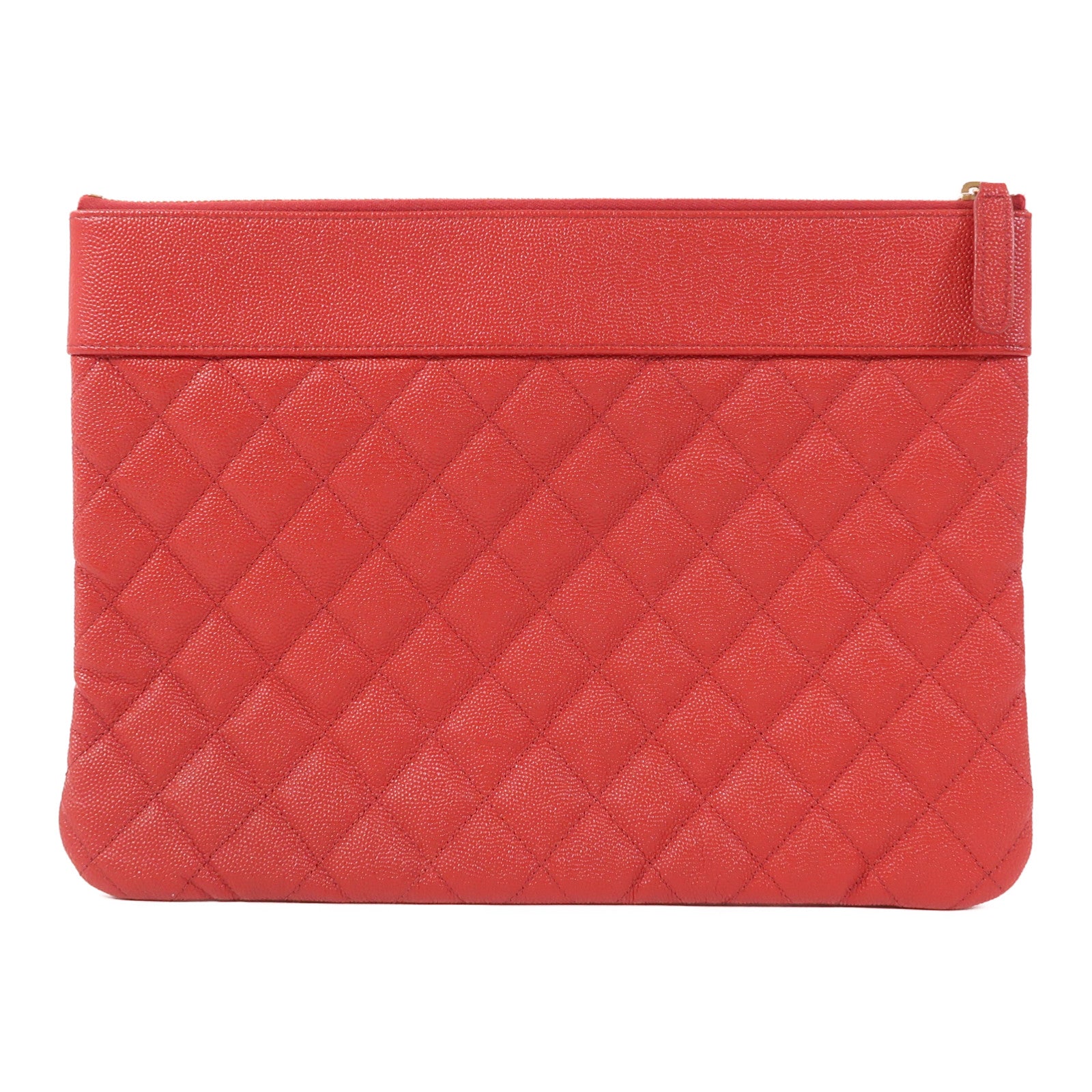 CHANEL 牛皮皮革Clutch金扣手拿包