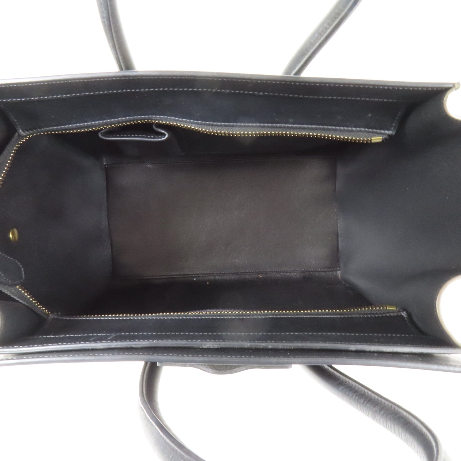 CELINE 牛皮皮革Mini Luggage金扣手挽袋