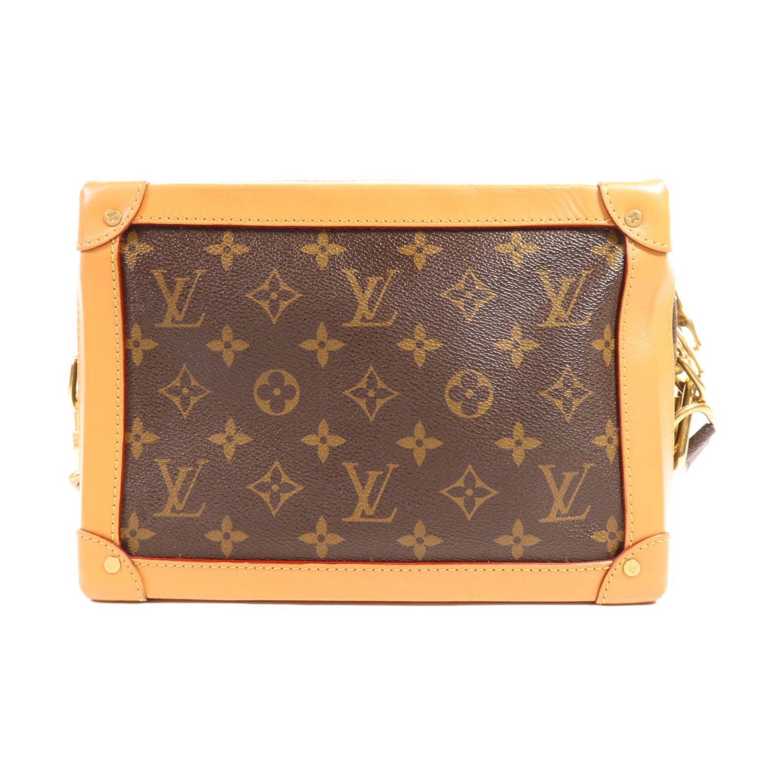 LOUIS VUITTON Monogram Soft Trunk金扣肩背袋
