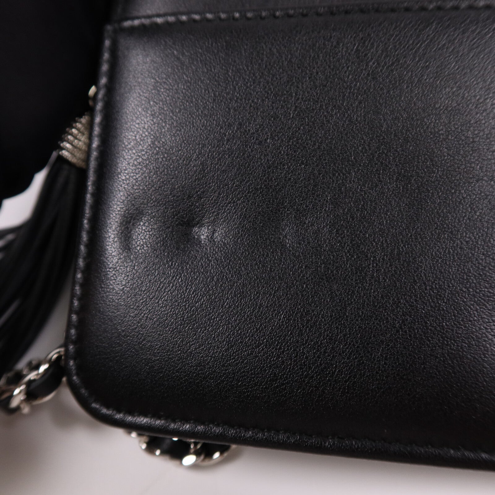 CHANEL 羊皮皮革WOC Wallet On Chain銀扣鏈帶肩背袋