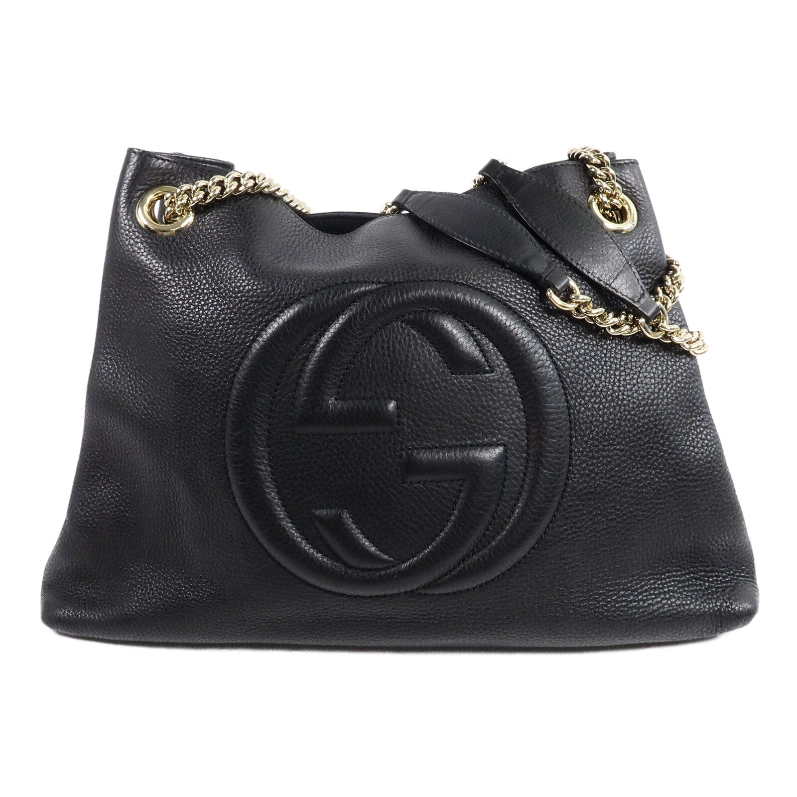 GUCCI 牛皮皮革Chain Shoulder Bag鏈帶肩背袋