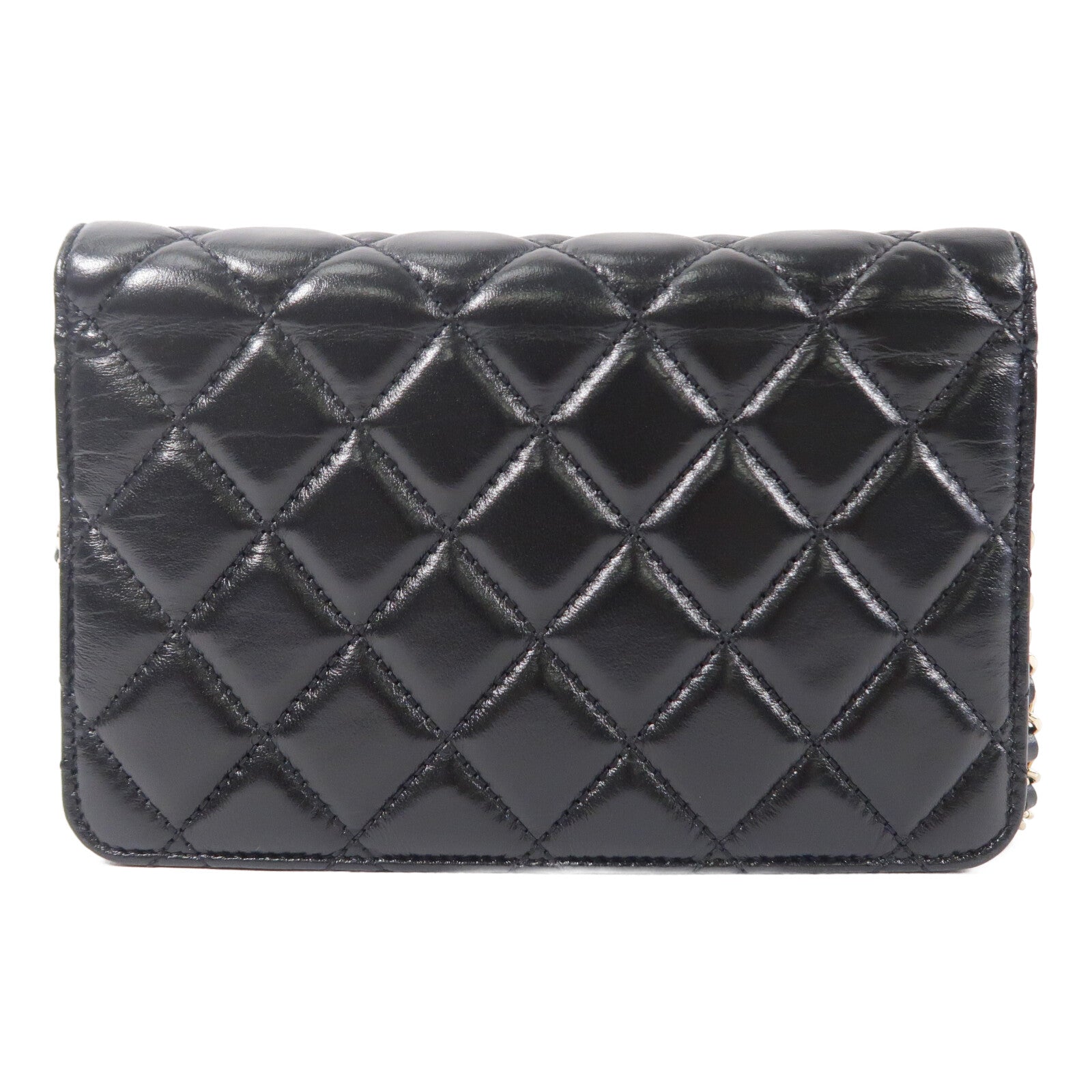 CHANEL 羊皮皮革WOC Wallet On Chain鏈帶肩背袋