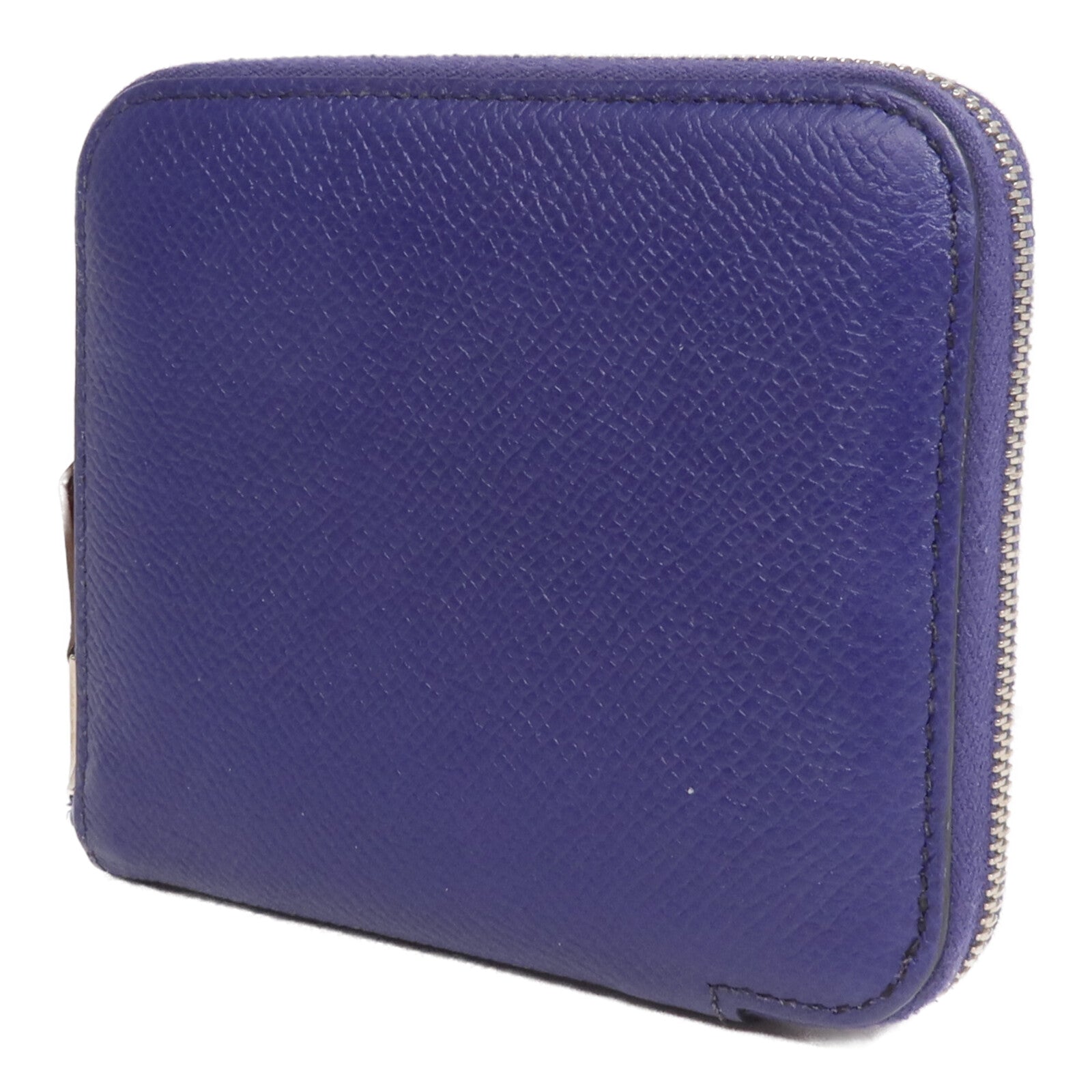HERMES Epsom皮革Silk In Compact Wallet錢包Ultraviolet