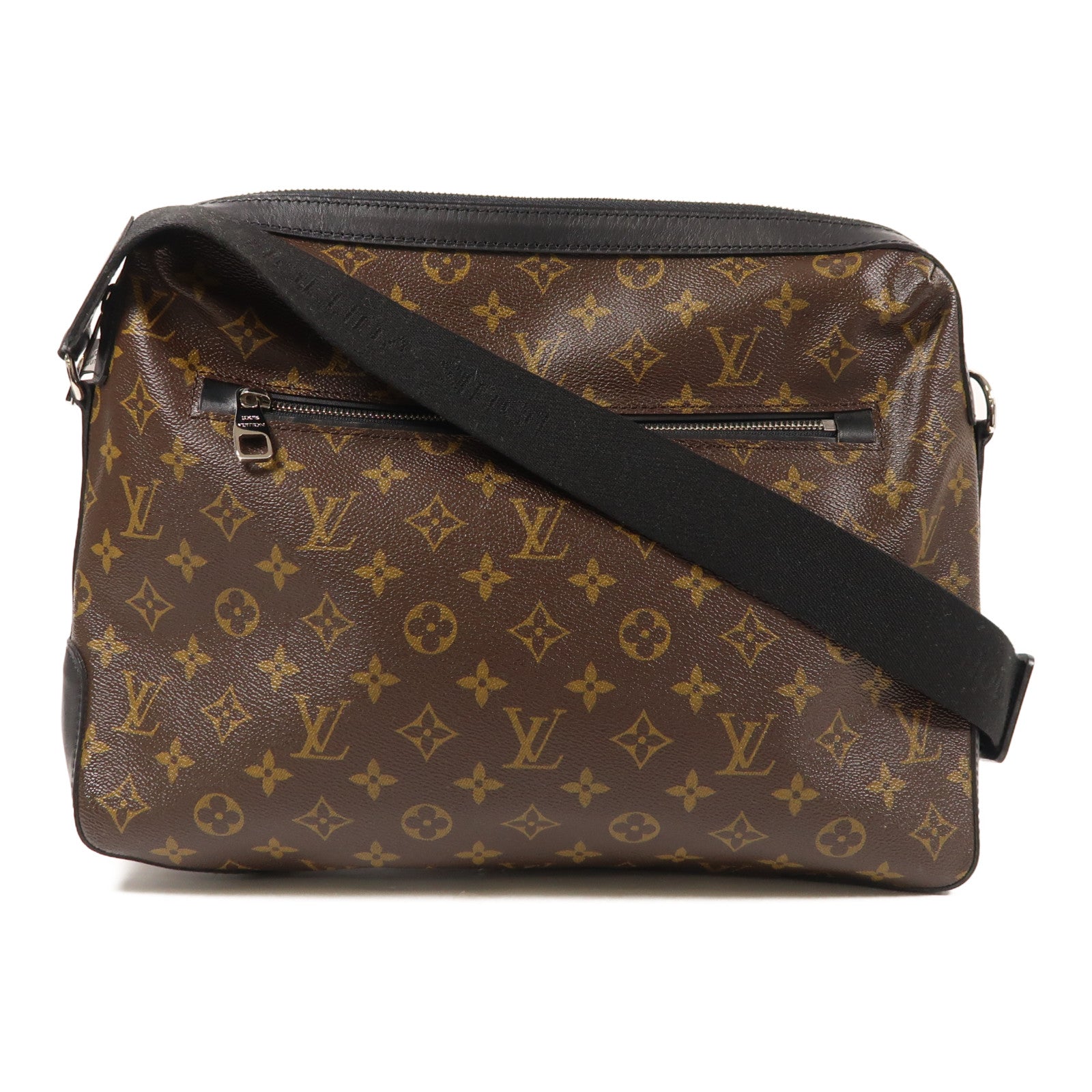 LOUIS VUITTON Monogram Macassar Torres銀扣肩背袋