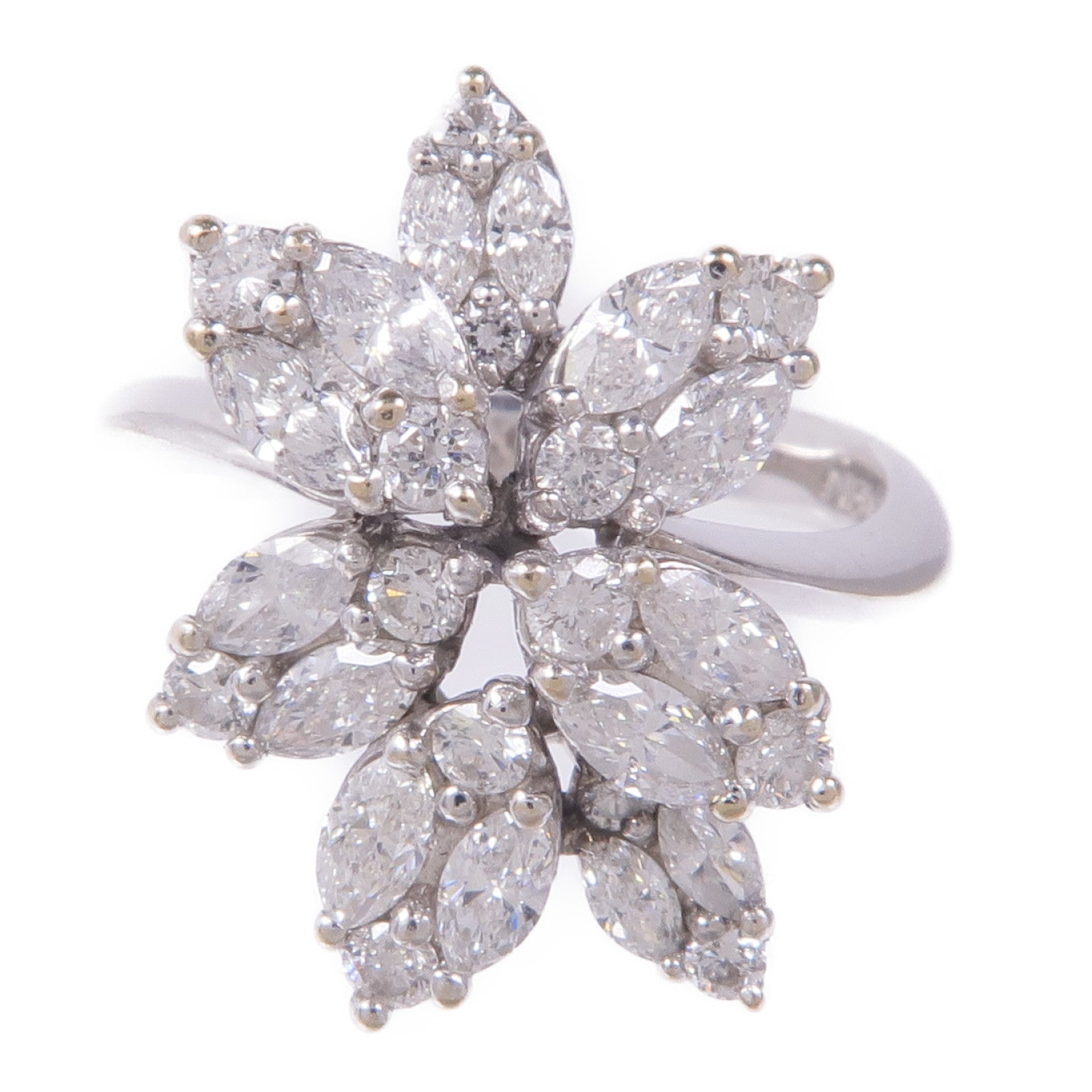 JEWELRY 【激減優惠】18K白金Diamond Ring鑽石戒指US#5.75