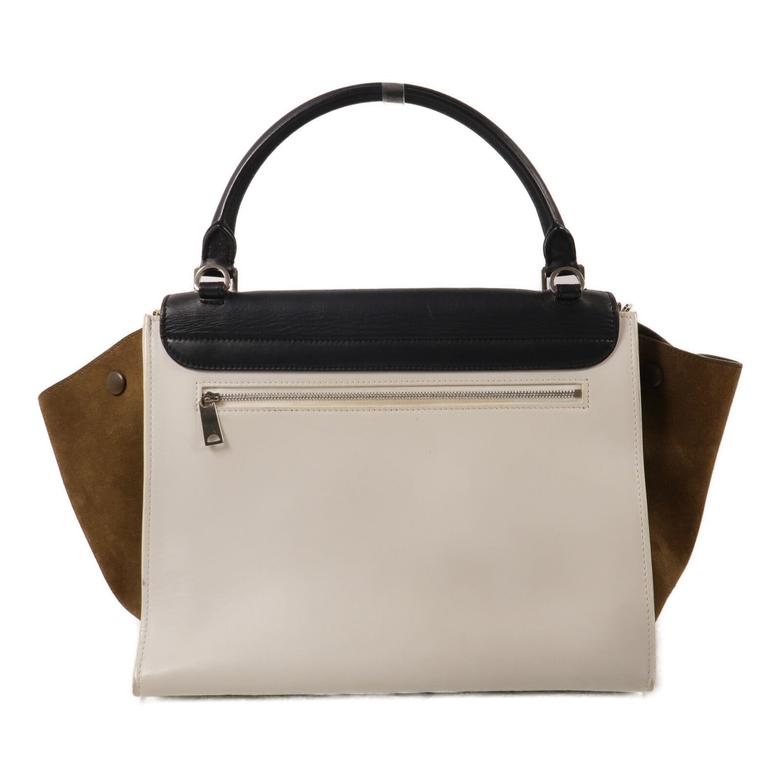 CELINE 牛皮皮革/麂皮皮革Trapeze Medium手挽肩背兩用袋