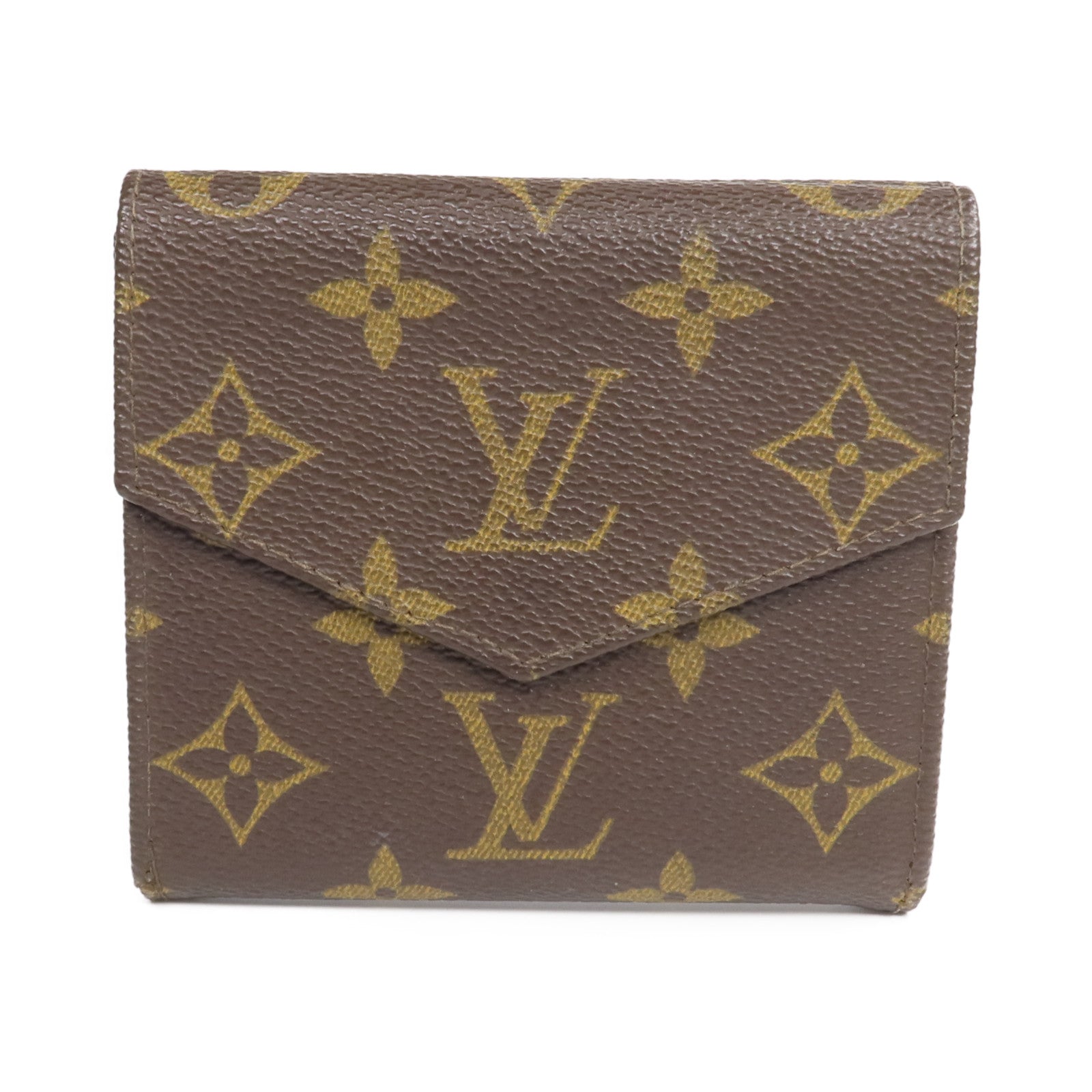 LOUIS VUITTON Monogram Porte Monnaie Carte Credit金扣錢包